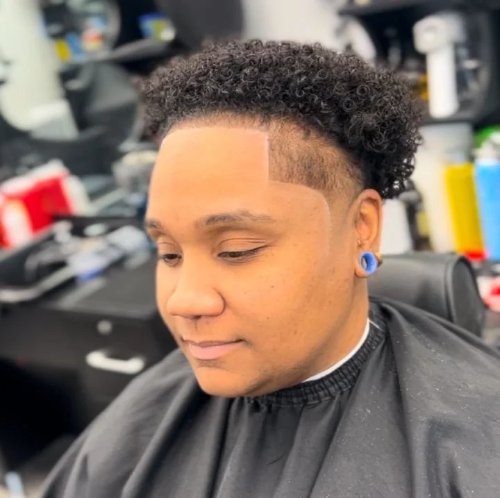 men's afro side trim