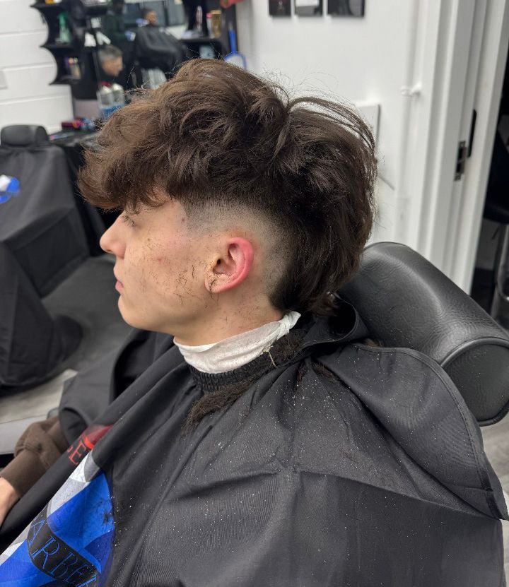 men's long wavy style cut