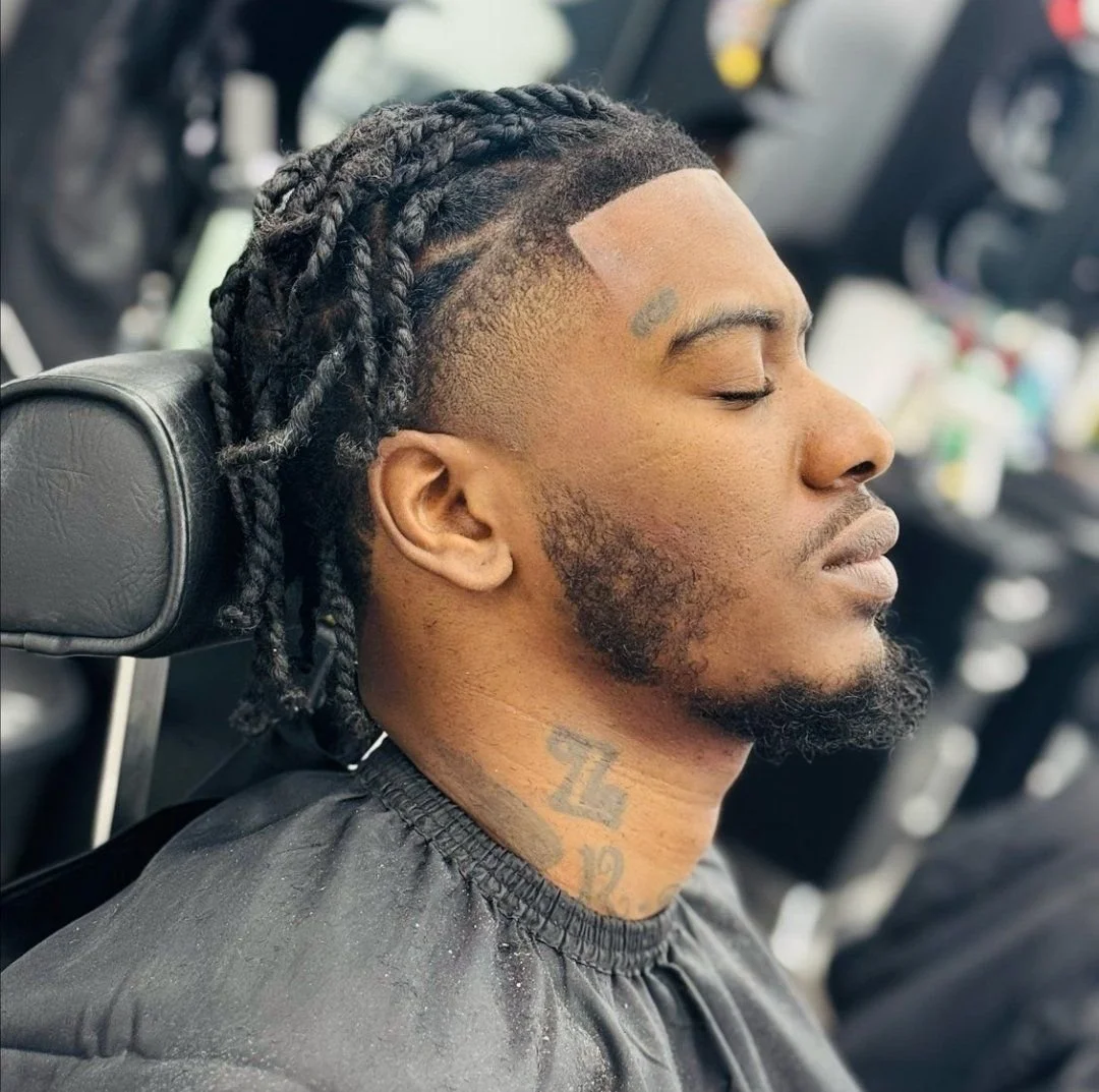 men's cornrows and beard trim