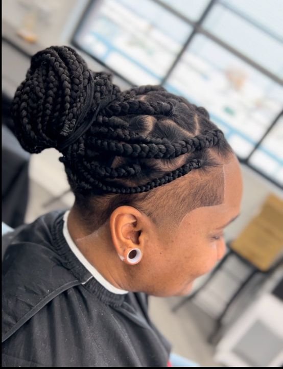 twisted cornrows cut