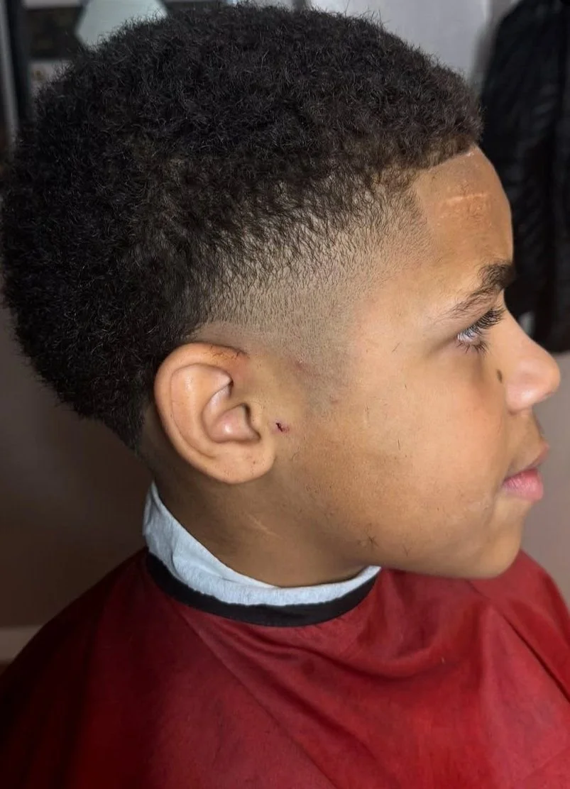 kid's fade trim