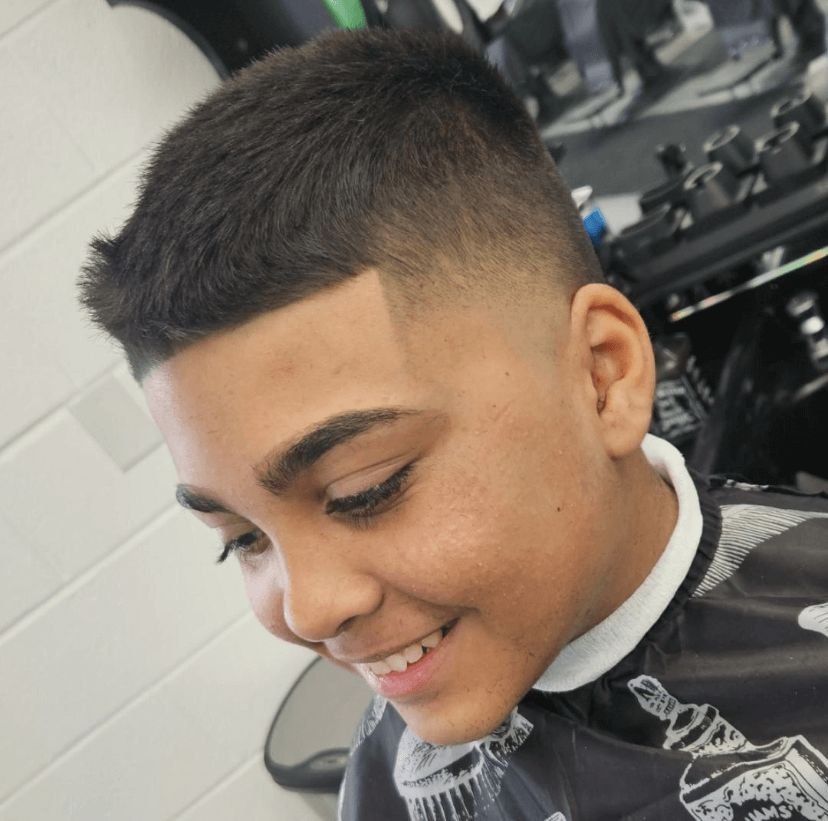 kid's fade cut at gem city barbers in erie pa