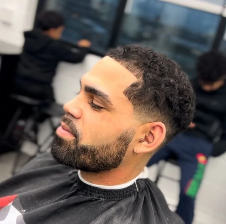 men's hair and beard cut