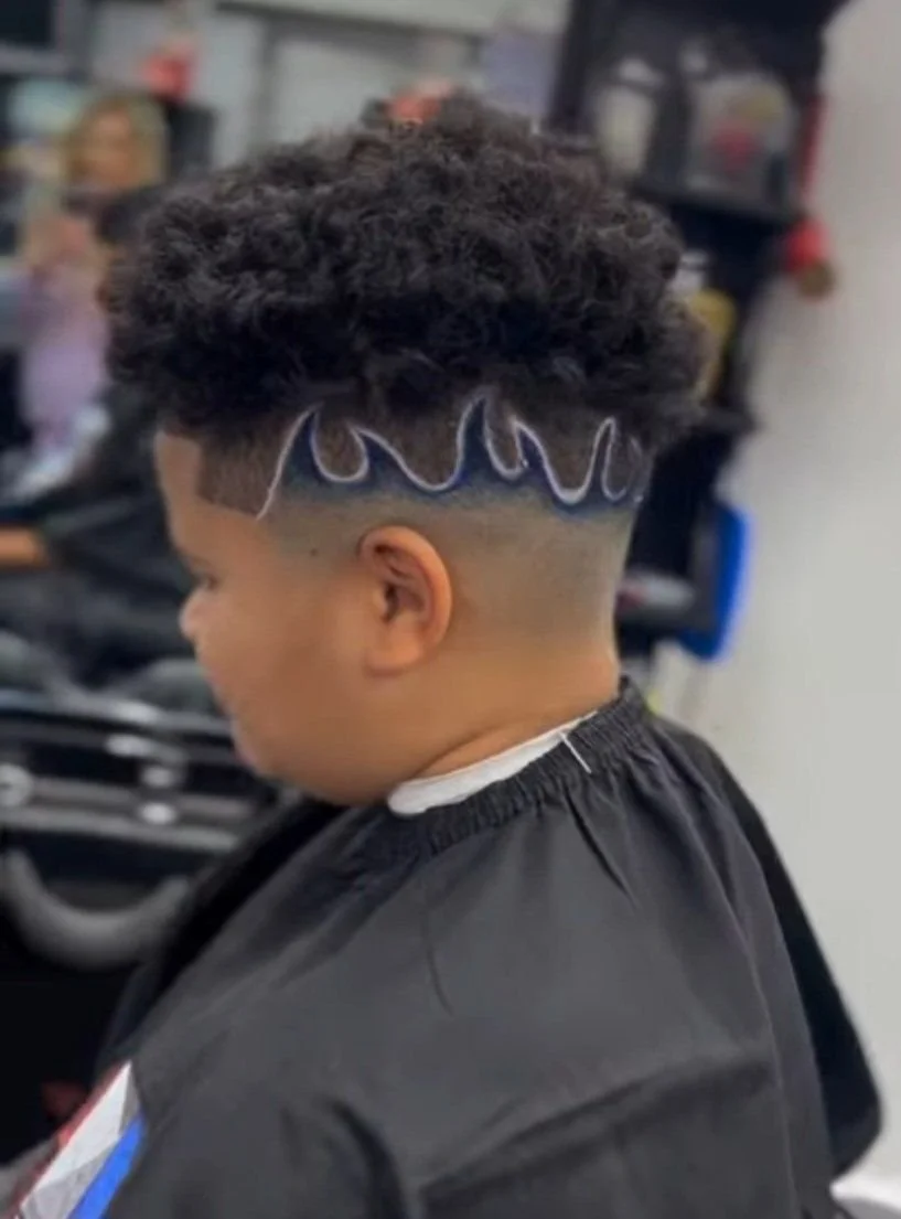 wave design kids cut