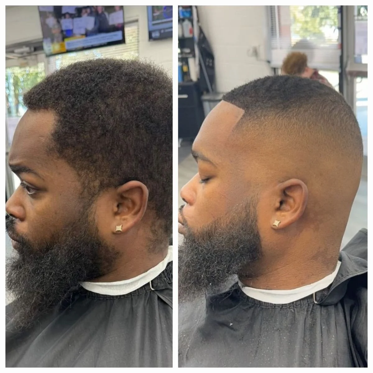 men's before and after cut