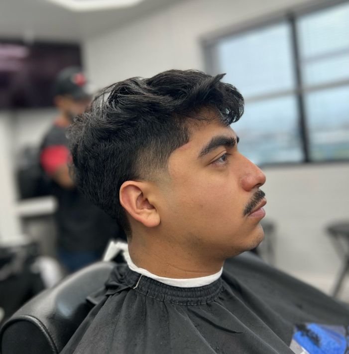 men's wavy top cut