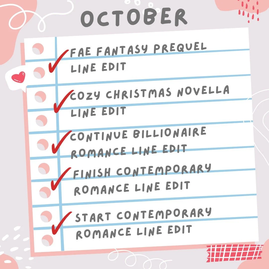 A lot of random things went into accidentally overbooking myself last month, but you know what, it all worked out and I was able to fulfill my commitments. :) Here's to being more careful in the future... lol

#birdandbear #birdandbearediting #booked