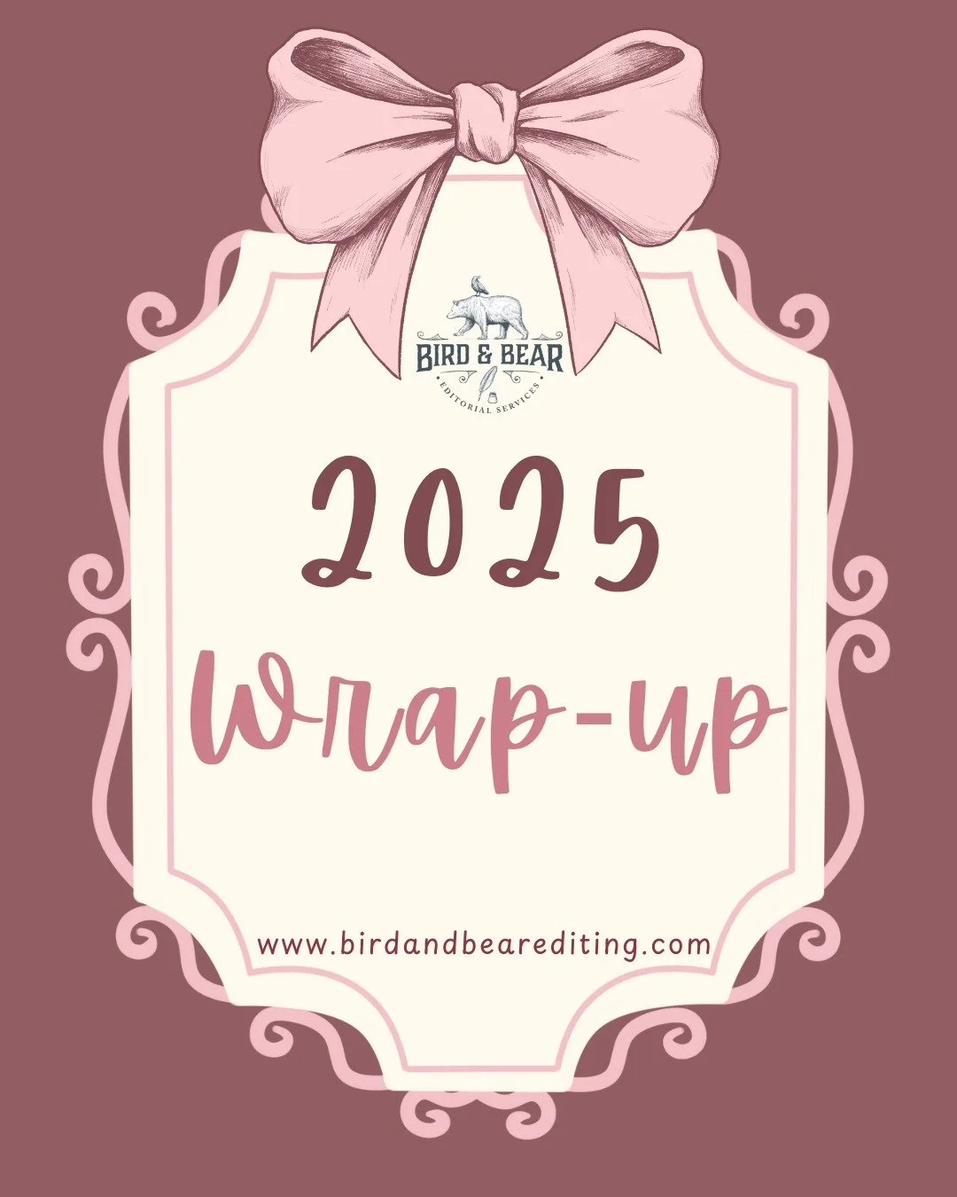 What a year it has been! I'm so fortunate to get to work with wonderful authors every year, and I can't wait to see what next year has in store.

Reach out now if you write closed-door romance, fantasy, or YA and let's get you on the schedule, becaus