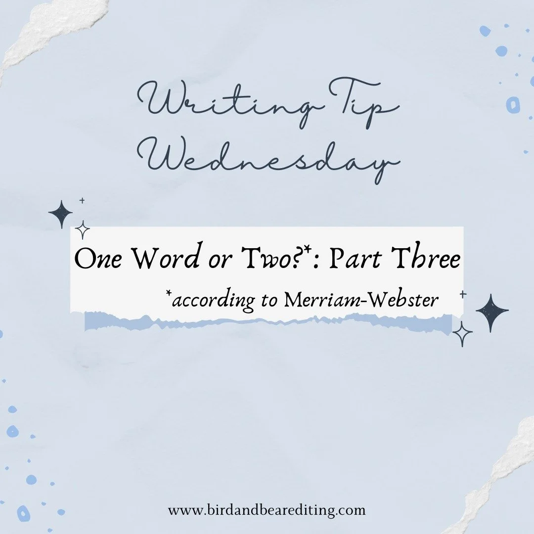 I consider myself a good speller, and always loved that aspect of elementary/middle school, so I think that's why these lists are my favorite of the writing tips.

Did any of these surprise you?

#birdandbearediting #writingtipwednesday #closeddoored