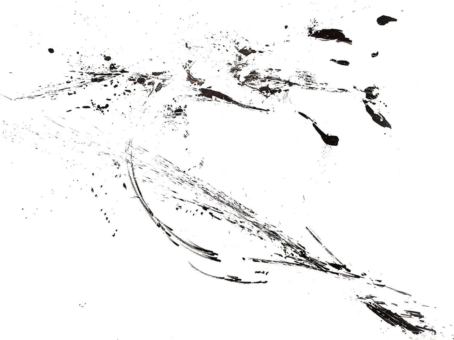 Minimalist ink painting of a fox in a figurative abstract style, designed to complement refined interior design concepts. Ideal for architecture studios and curated spaces seeking nature-inspired contemporary wall art.