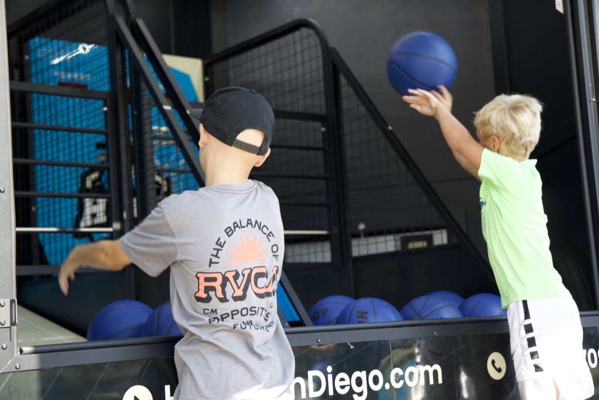 Celebrate Independence Day Weekend with Hoop San Diego: The Ultimate Arcade Basketball Trailer