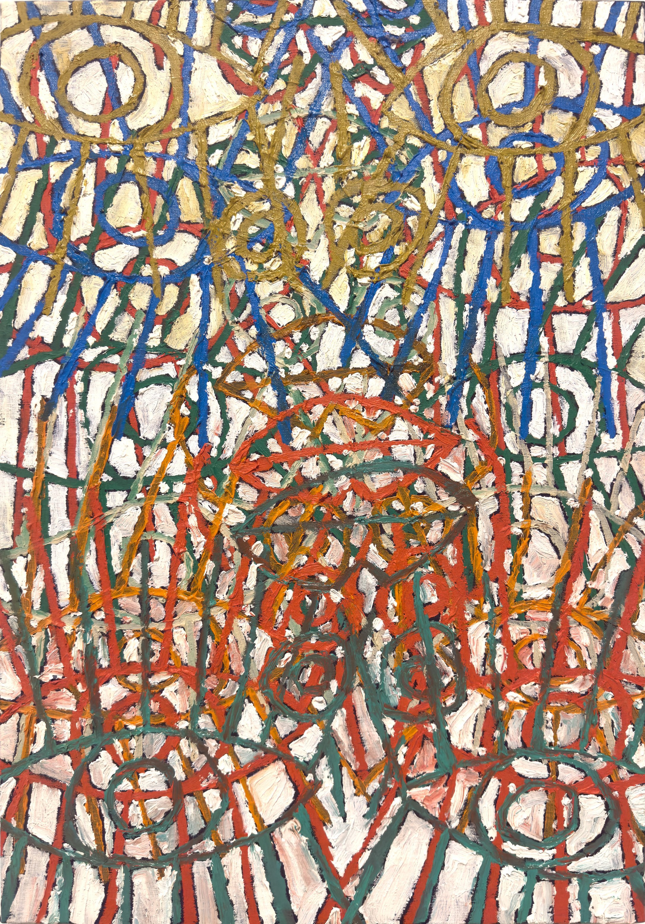  Michael Swaney  
Overlapse 1, 2025 
Acrylic and oil on canvas 
21⅝ x 15 in. 
55 x 38 cm