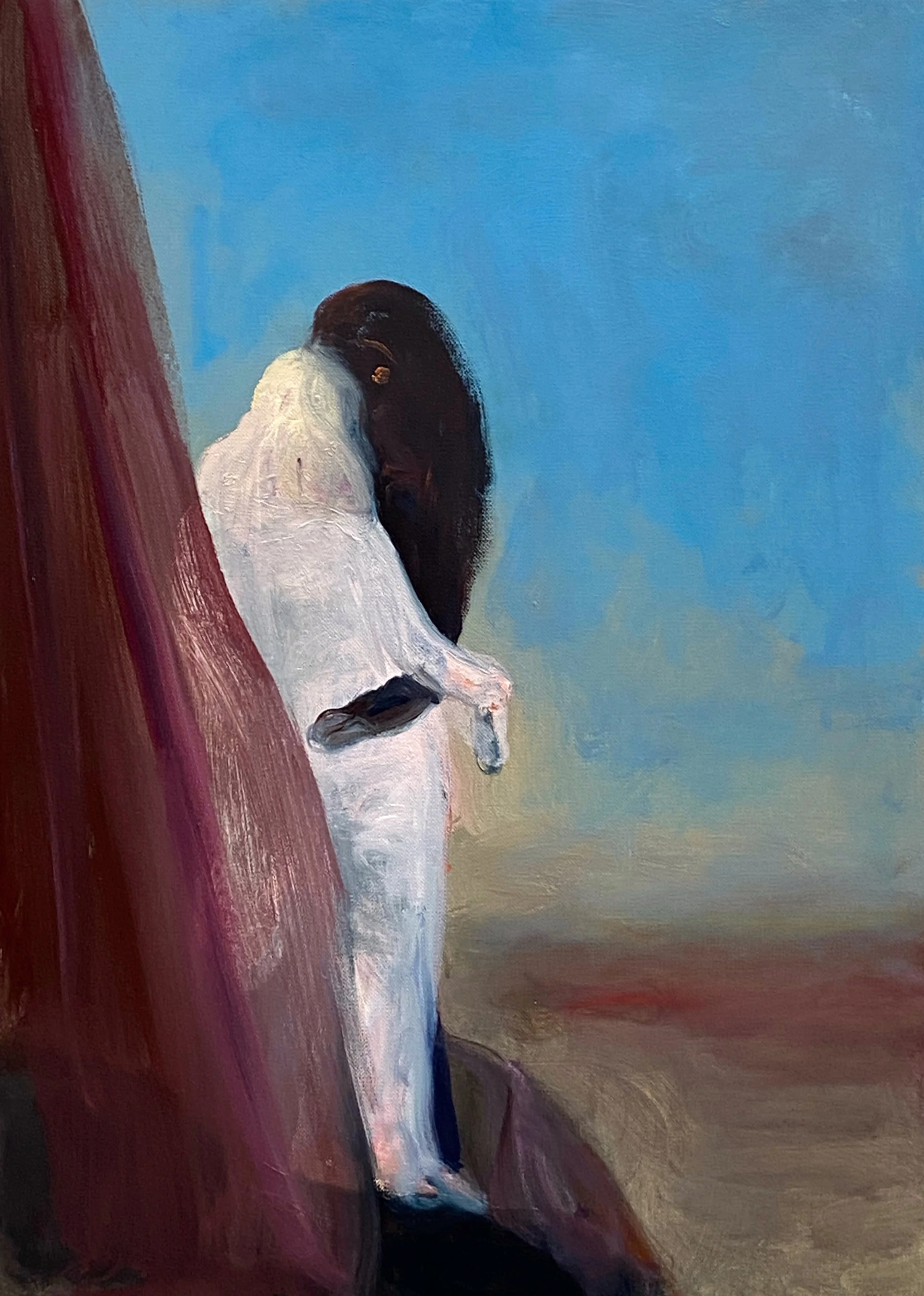 Untitled, 2025  
oil on paper  
11 3/4 x 15 3/4 inches  
30 x 40 cm