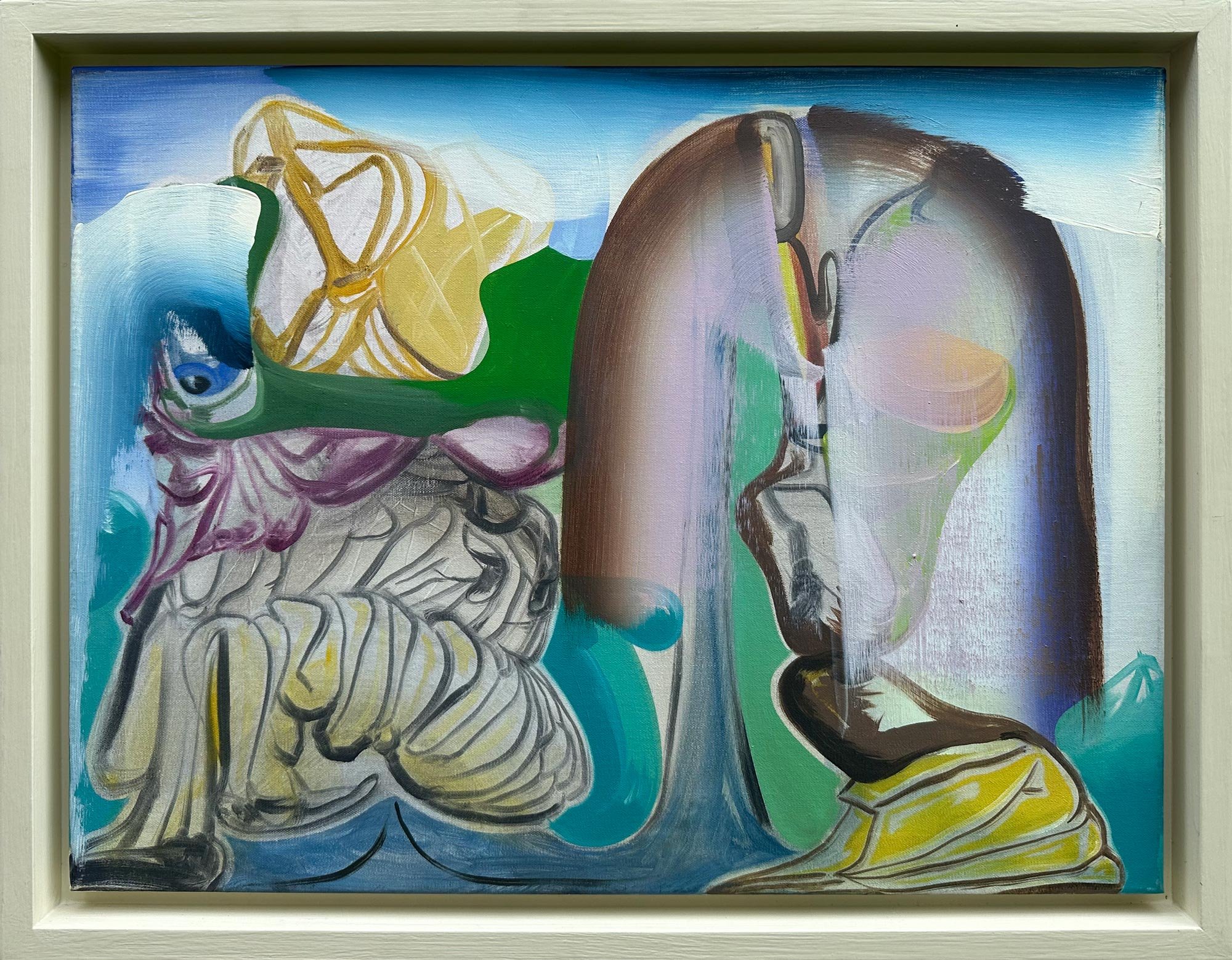 Elliott Green
Sponge and Sifter, 2010
oil on linen, artist frame
18 x 24 in.
45 x 60 cm
Courtesy of the artist and Miles McEnery Gallery
