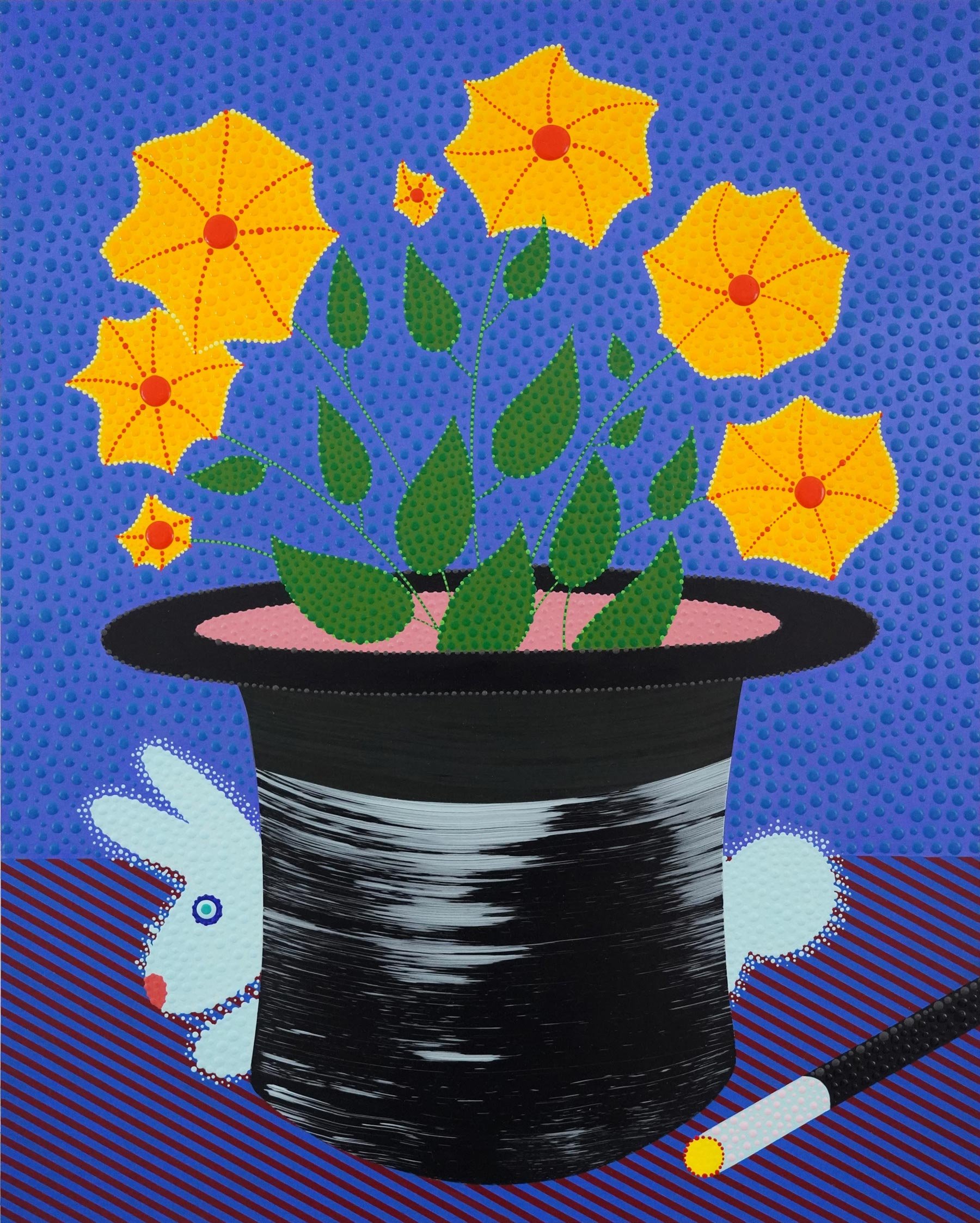 Eric Hibit
The Magician, 2021
acrylic on panel
20 x 16 in
50 x 40 cm
Courtesy of Morgan Lehman Gallery, New York