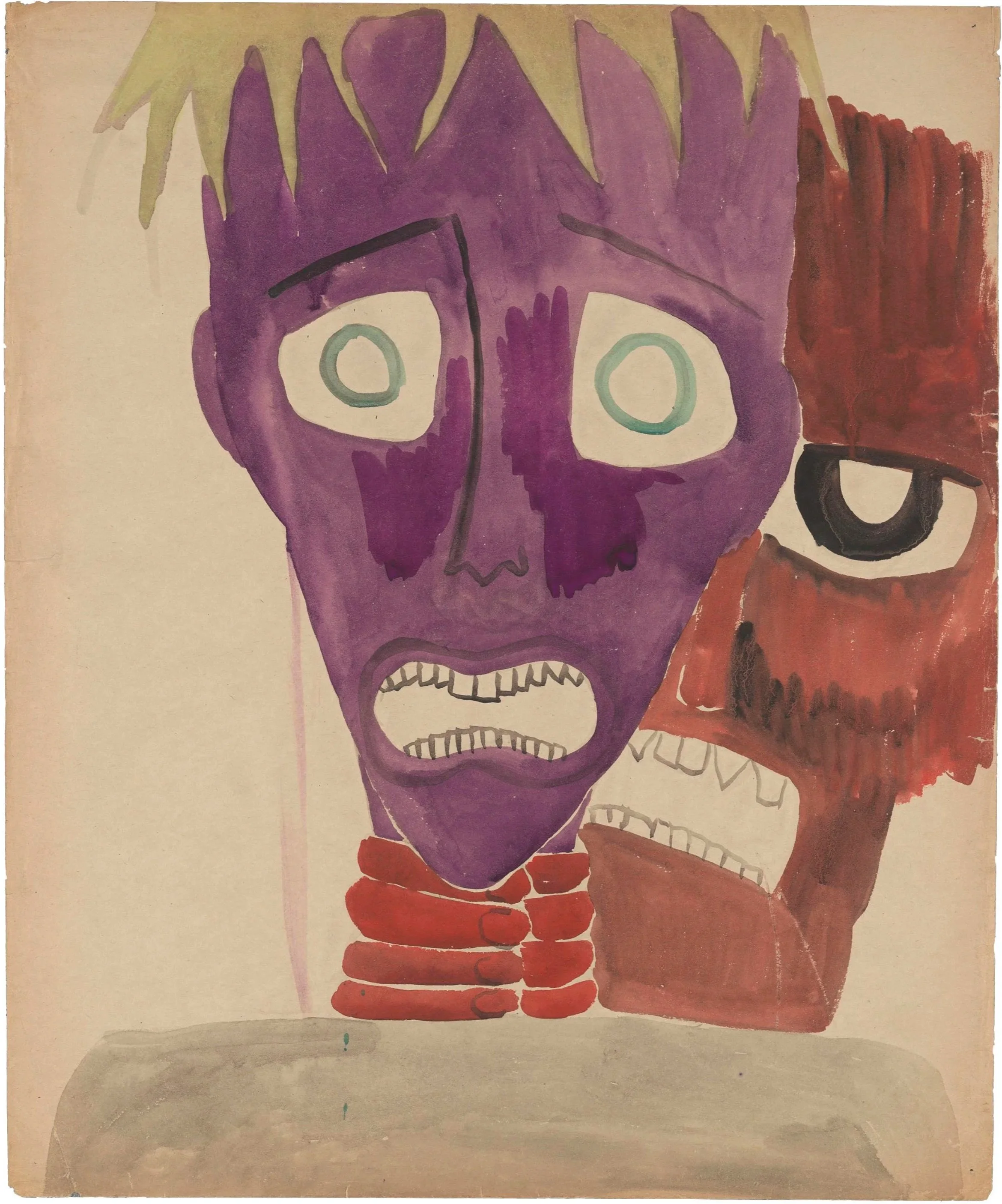  Mary Bishop (1914-1990)  
Untitled, 1958 
poster paint on paper 
22 x 18 in. 
55 x 45 cm 
Adamson Collection/Wellcome Collection. Courtesy of Wellcome Collection.  
Copyright Adamson Collection Trust