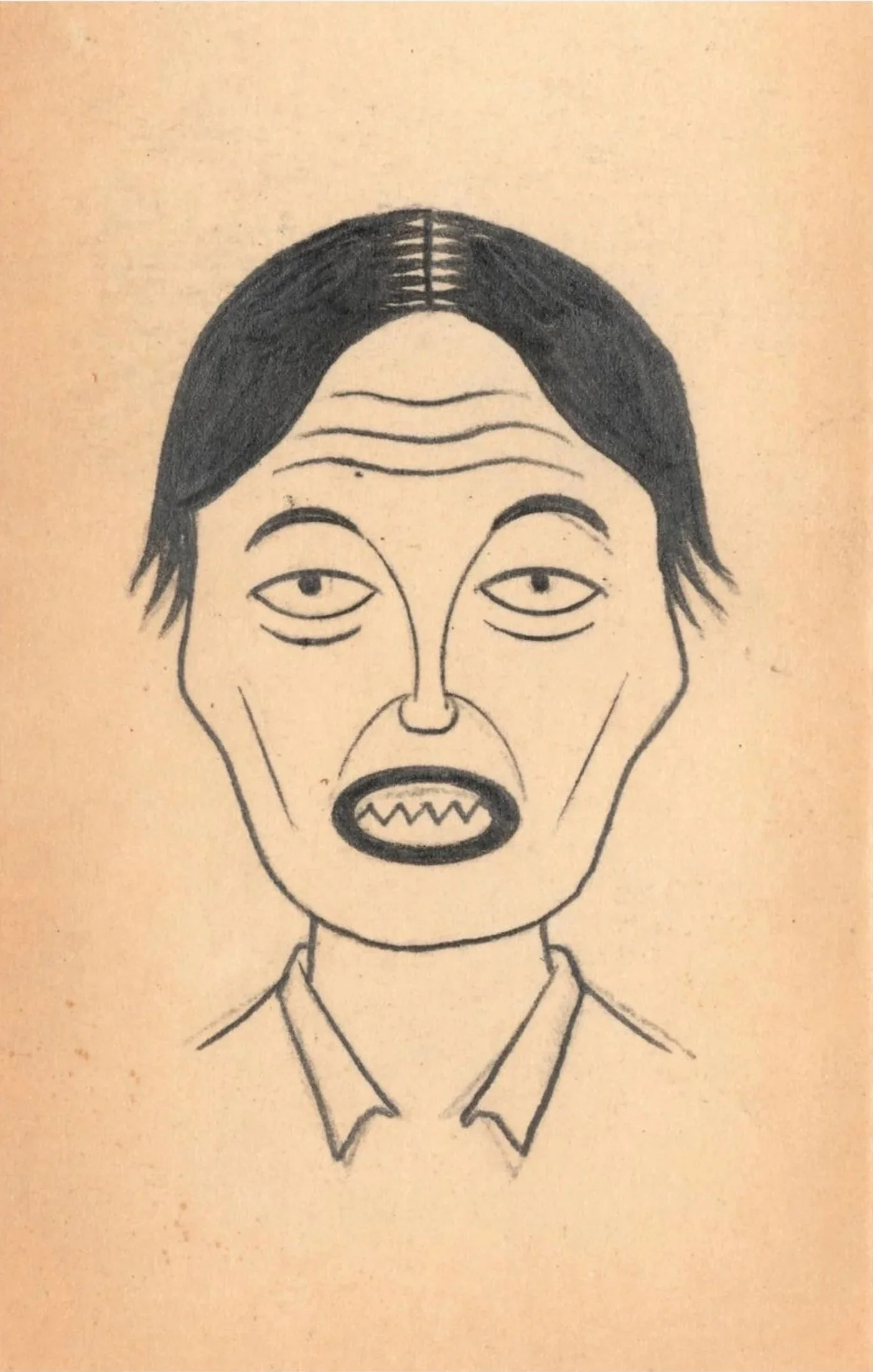 Vatis Species 36, 2024 
pencil on found paper mounted to postcard 
5 1/2 x 3 1/2 in | 14 x 8.9 cm