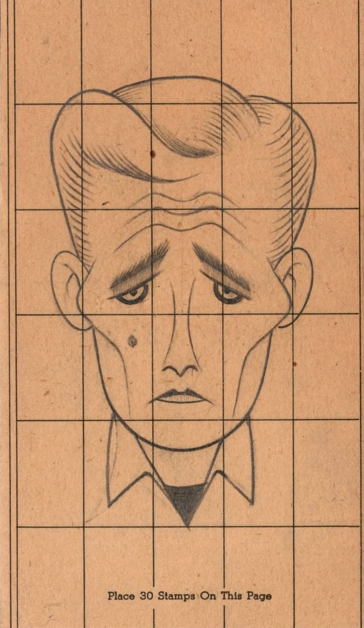 Vatis Species 3, 2024 
pencil on found paper mounted to postcard 
5 1/2 x 3 1/2 in | 14 x 8.9 cm