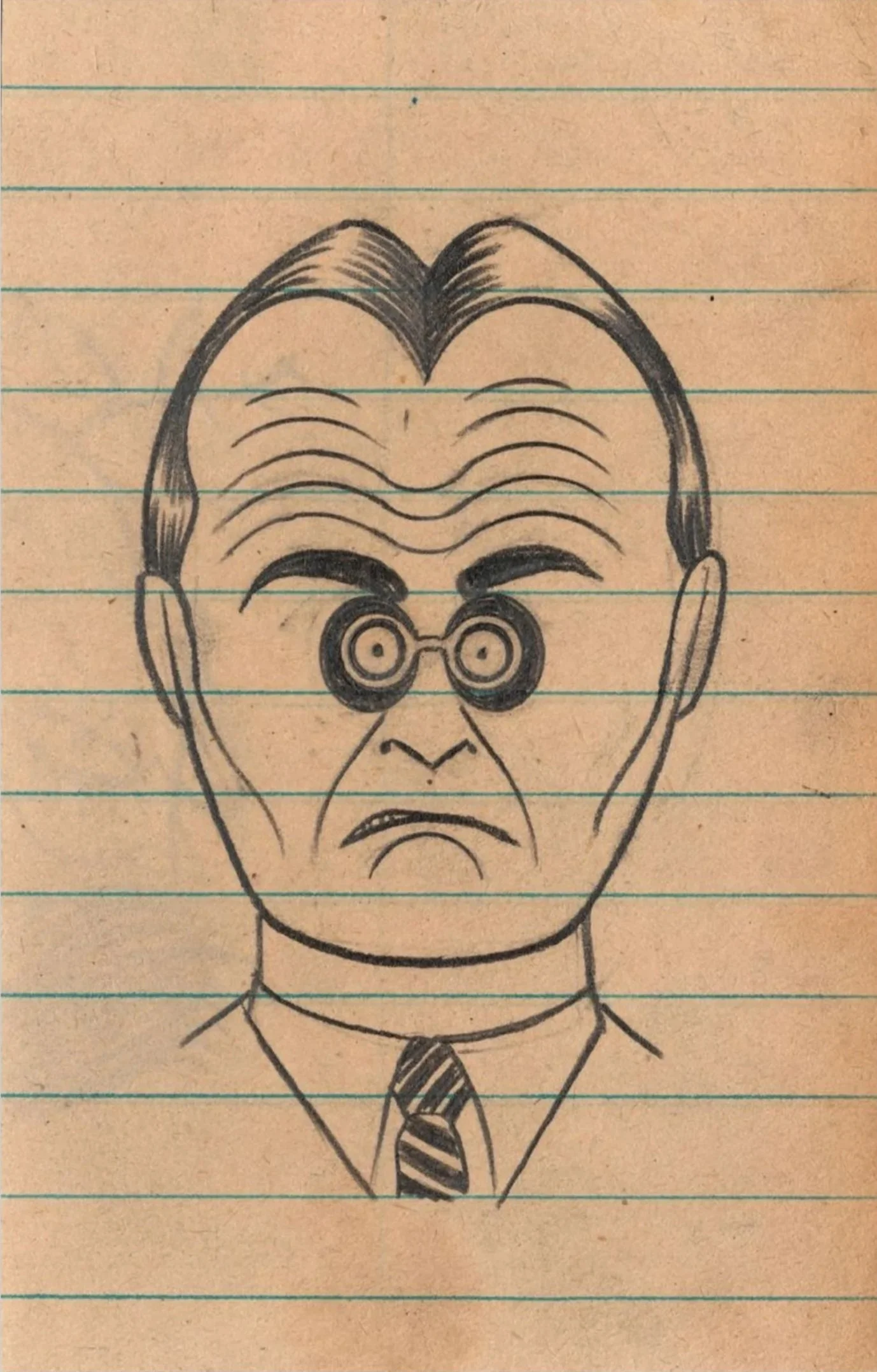 Vatis Species 6, 2024 
pencil on found paper mounted to postcard 
5 1/2 x 3 1/2 in | 14 x 8.9 cm