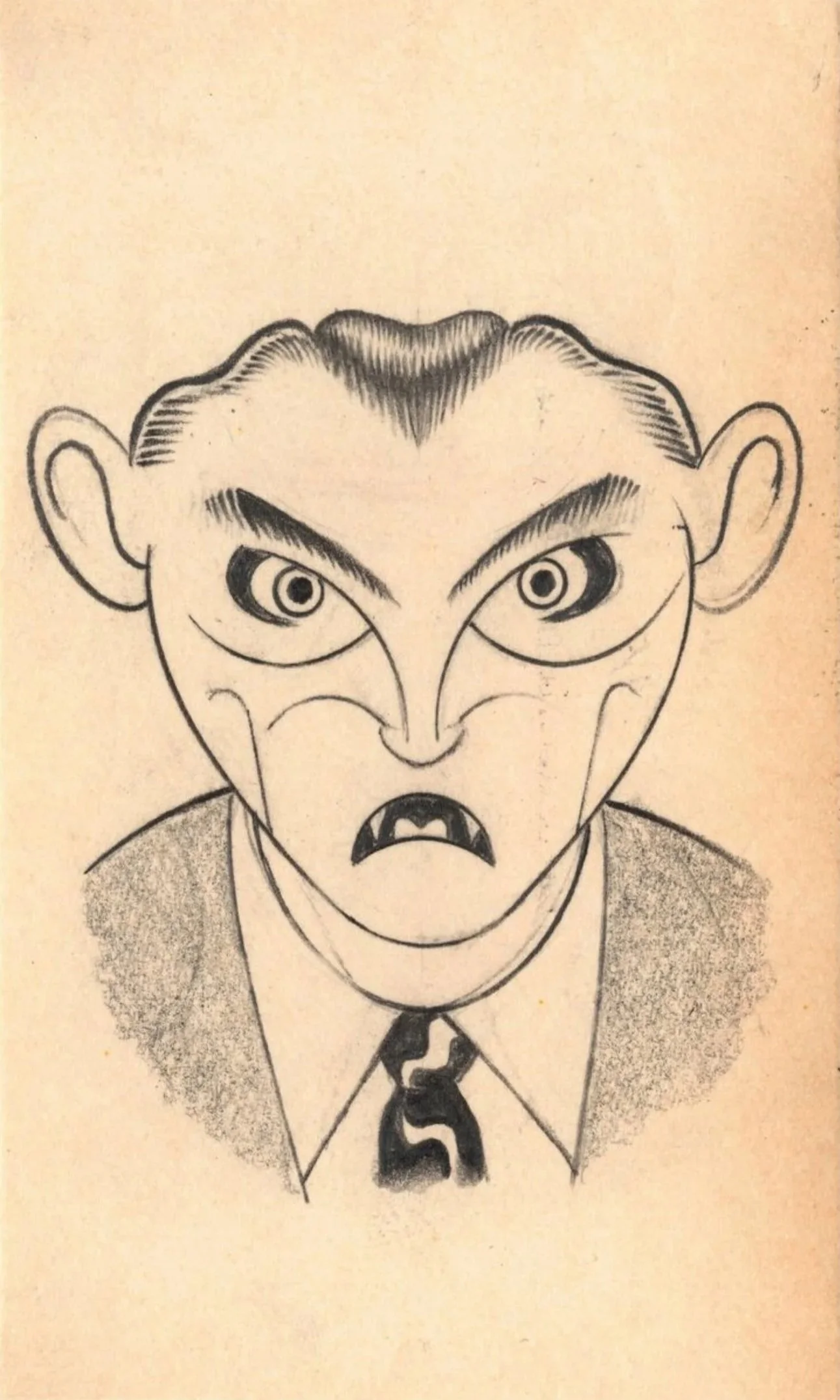 Vatis Species 12, 2024 
pencil on found paper mounted to postcard 
5 1/2 x 3 1/2 in | 14 x 8.9 cm