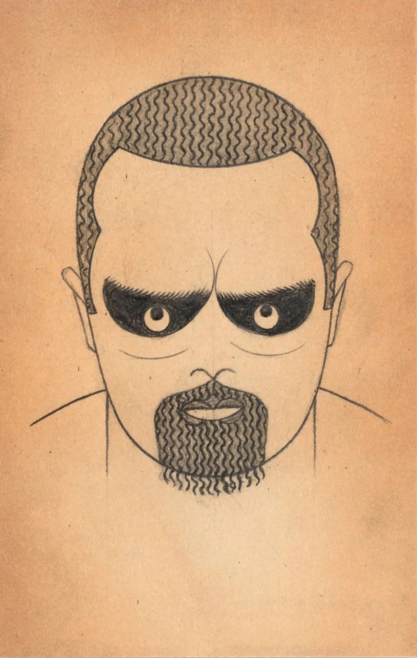 Vatis Species 16, 2024 
pencil on found paper mounted to postcard 
5 1/2 x 3 1/2 in | 14 x 8.9 cm