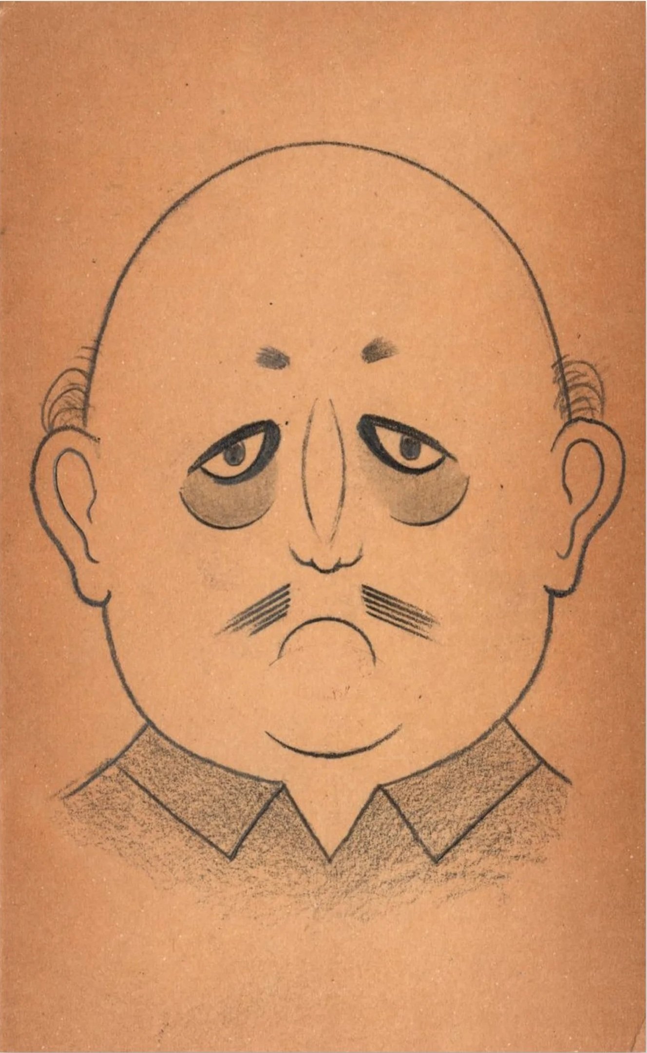 Vatis Species 24, 2024 
pencil on found paper mounted to postcard 
5 1/2 x 3 1/2 in | 14 x 8.9 cm