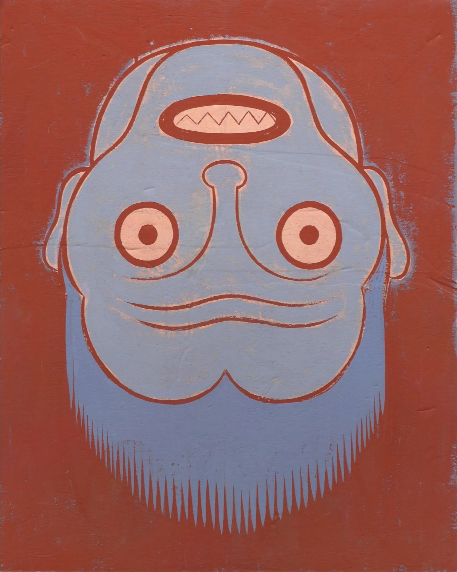 Hangman, 2025 
Flashe on muslin mounted on canvas 
20 x 16 in. | 50 x 40 cm