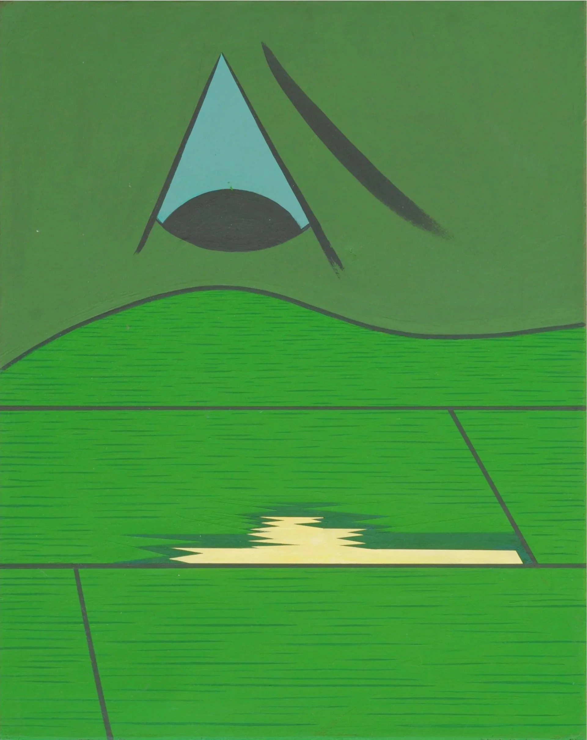 The Dirty Secret, 2025 
Flashe on muslin mounted on canvas 
20 x 16 in. | 50 x 40 cm