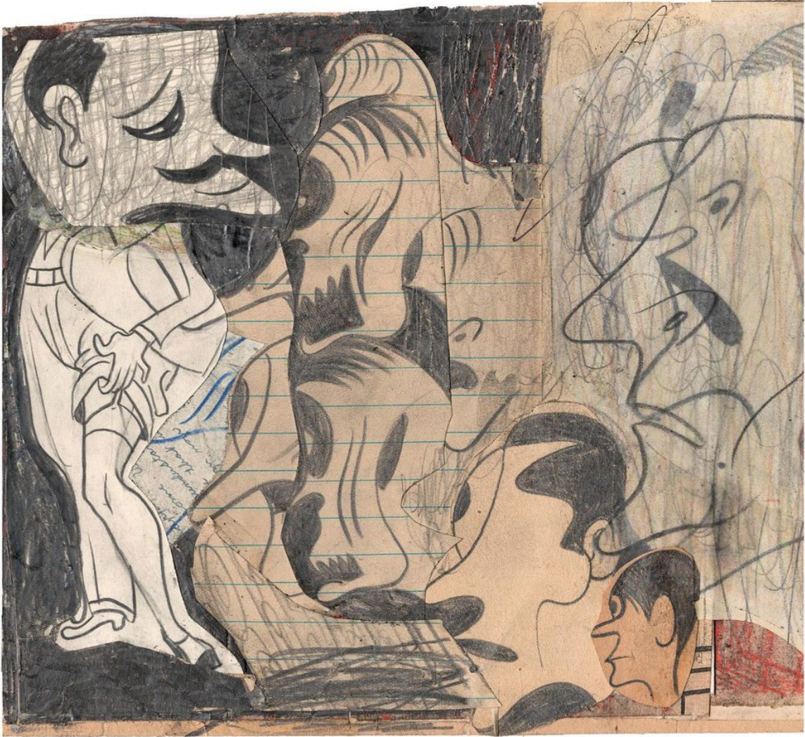 Untitled, 2022 
pencil, paper on board 
8 x 9 in. | 20.3 x 22.9 cm