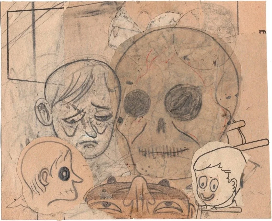 Meeting of the Minds, 2023 
pencil on paper 
8 x 9 3/4 in. | 20.3 x 24.8 cm