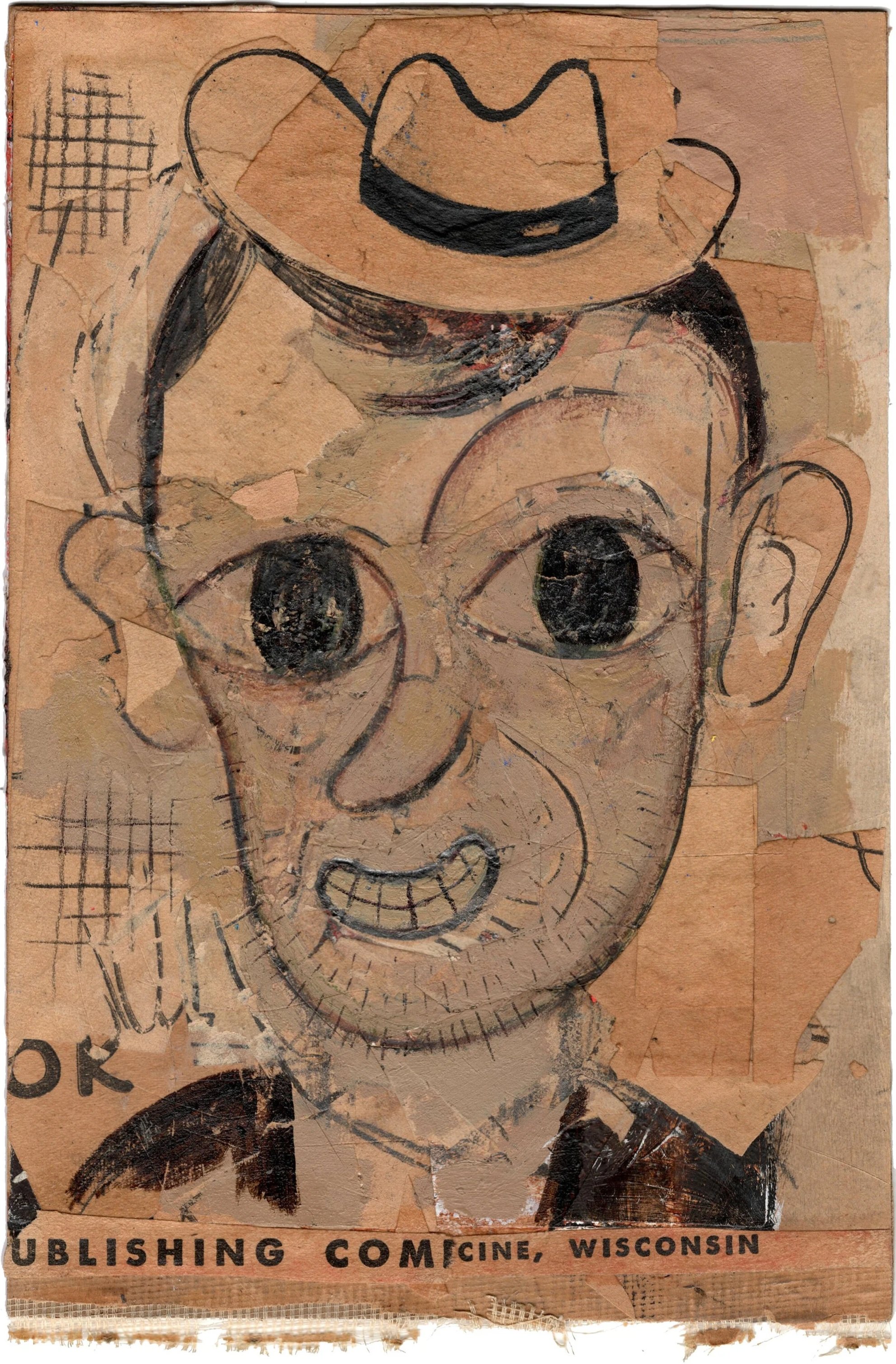 Narcotics Arrest June 23, 1949, 2022 
acrylic, pencil, ink, and paper on board 
8 1/2 x 5 1/2 in. | 21.6 x 14 cm