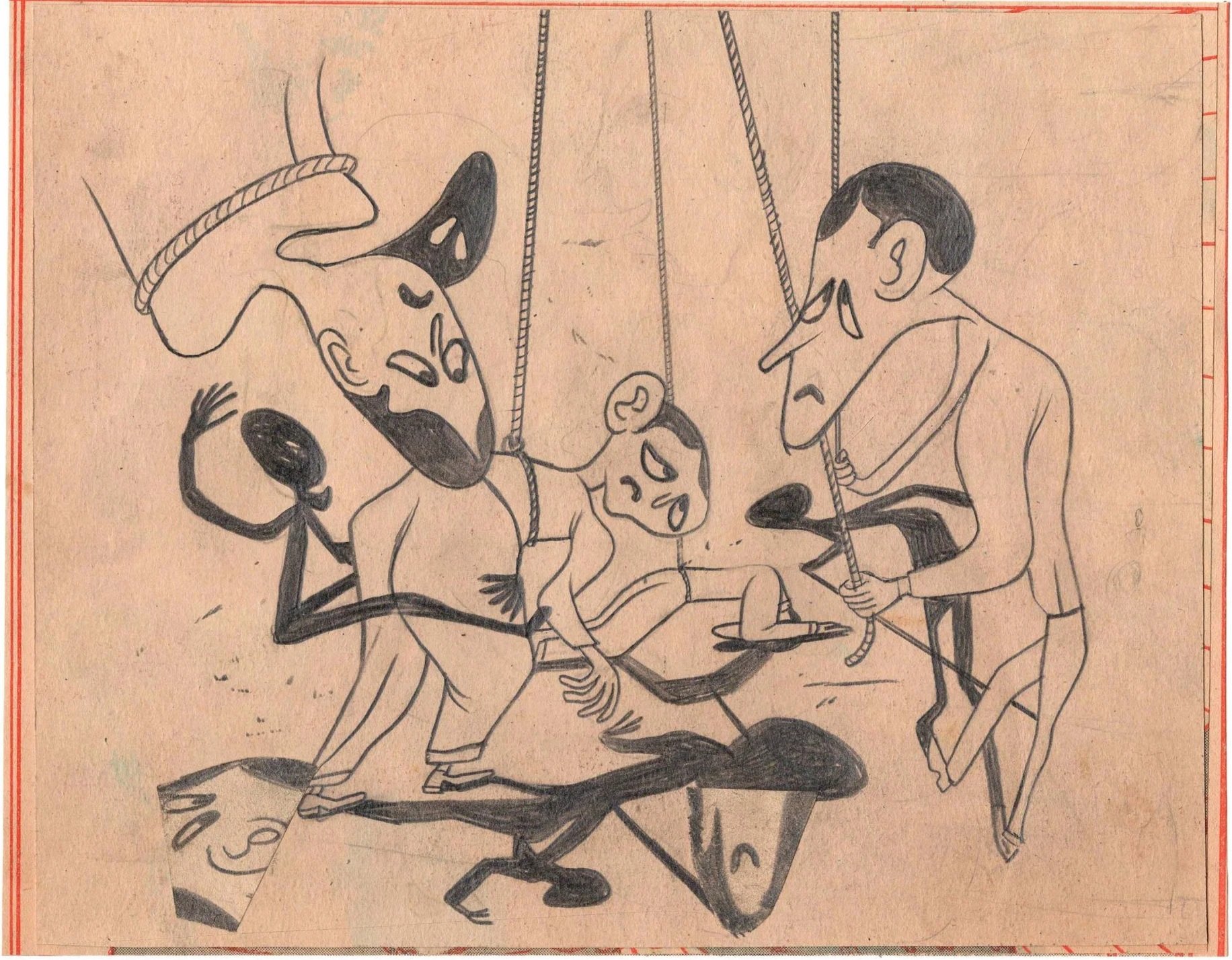 Happy Endings are Stories That Haven’t Ended, 2022 
pencil, paper on cardboard 
7¼ x 9¼ in. | 18 x 23 cm