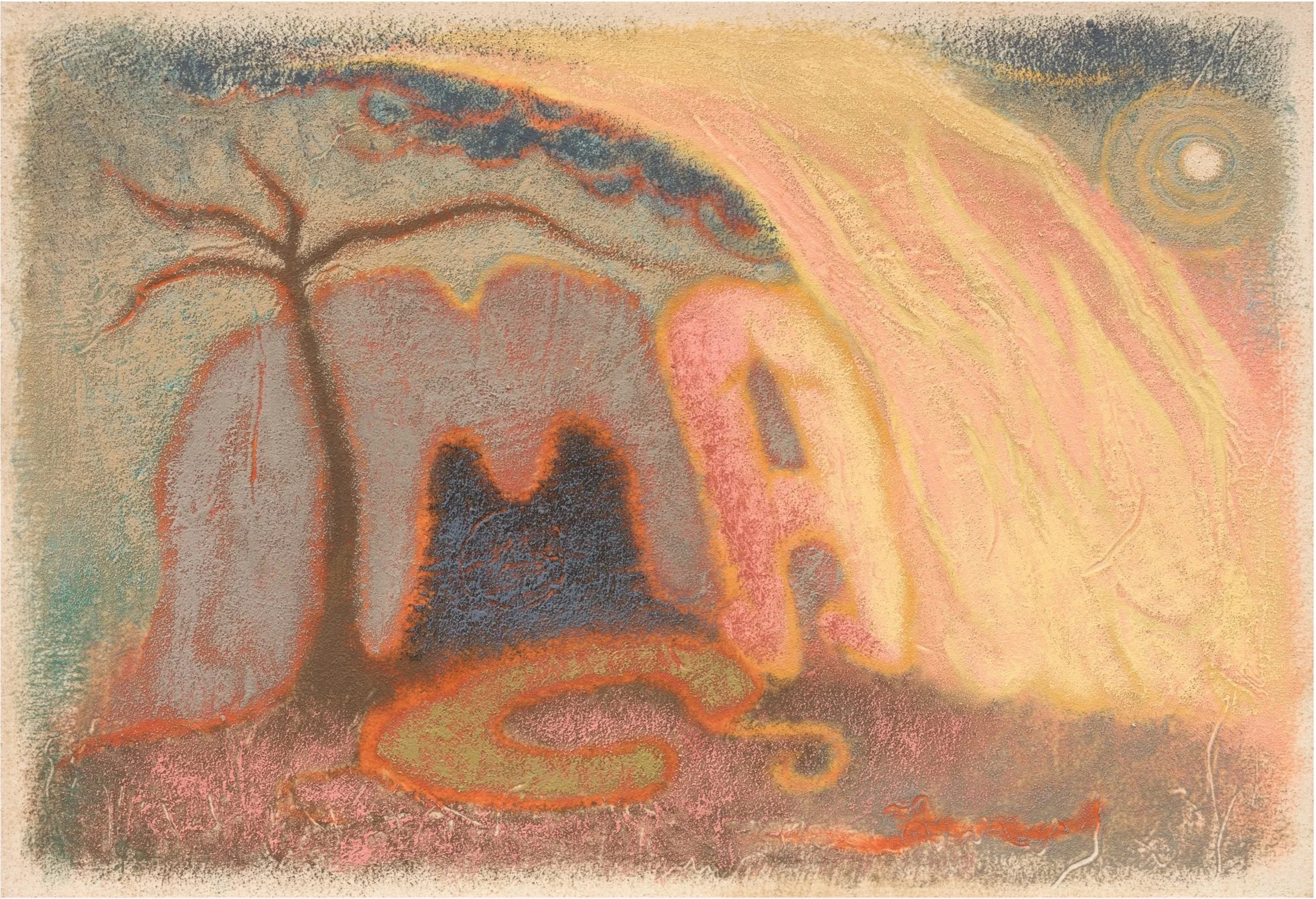  Martyn Cross  
Pieces of Me, 2025 
oil and sand on canvas 
18⅛ x 26 in. 
46 x 66 cm 
Courtesy of the artist and Hales, London and New York