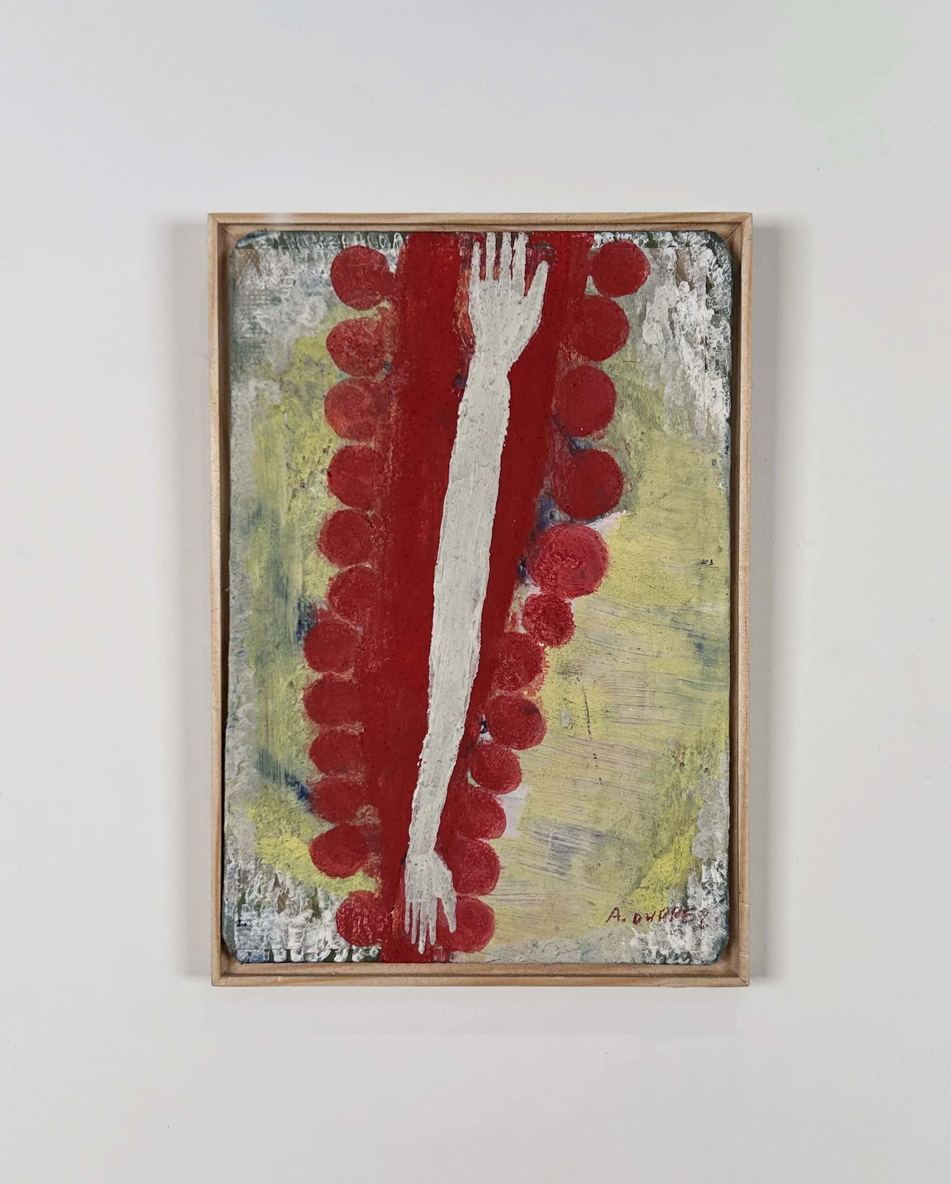 Alexandra Duprez  
Untitled, 2026 
oil on found book cover 
6⅝ x 4½ in. 
16 x 11 cm