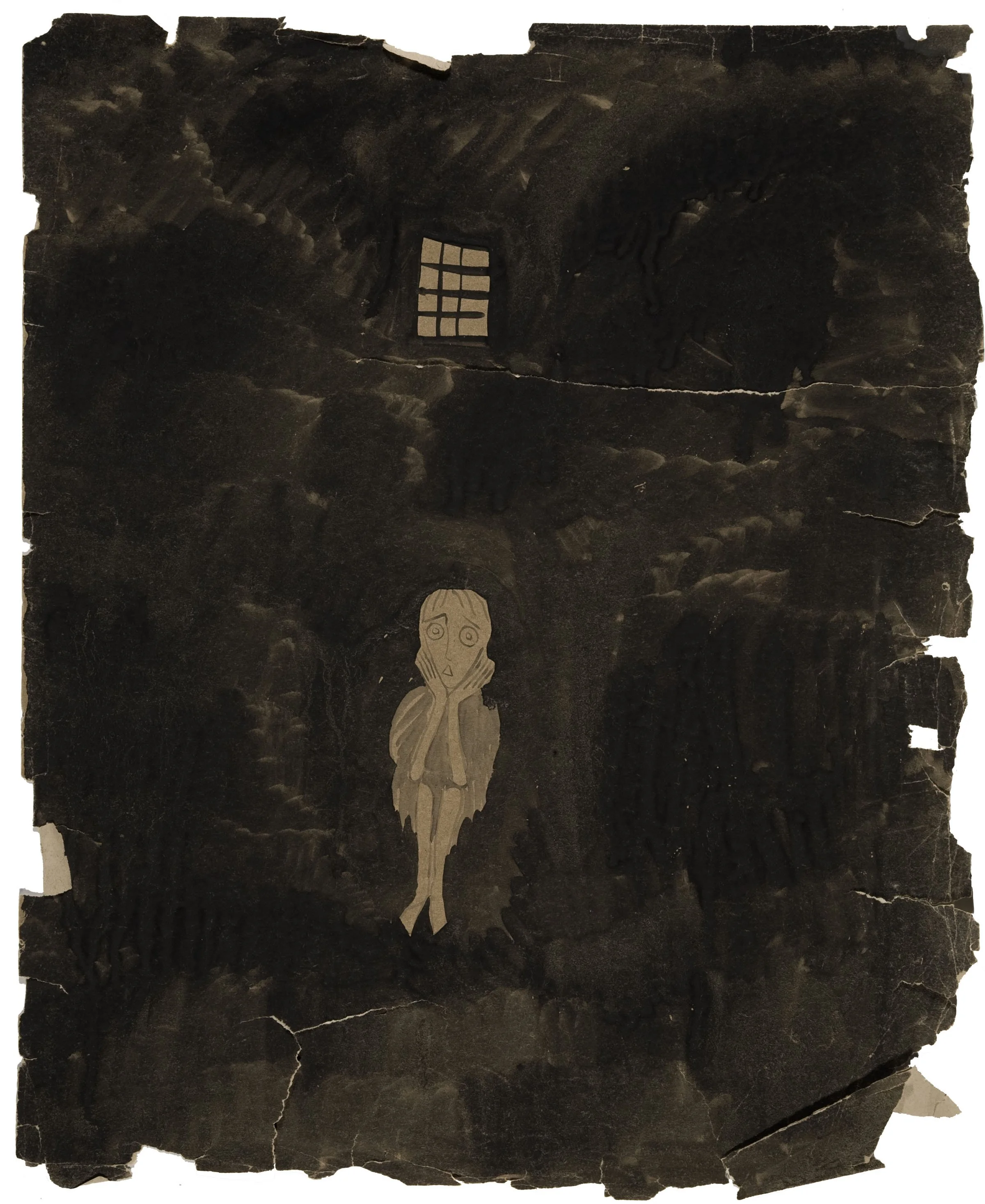  Mary Bishop (1914-1990)  
Untitled, 1958 
poster paint on paper 
22 x 18 in. 
55 x 45 cm 
Adamson Collection/Wellcome Collection. Courtesy of Wellcome Collection. 
Copyright Adamson Collection Trust