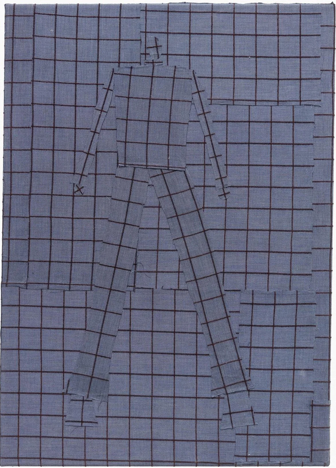  Geran Knol  
Situated Figure IV, 2022 
fabric mounted to canvas 
27½ x 19¾ in. 
90 x 70 cm 
Courtesy the artist and Proyecto Remé, Spain 