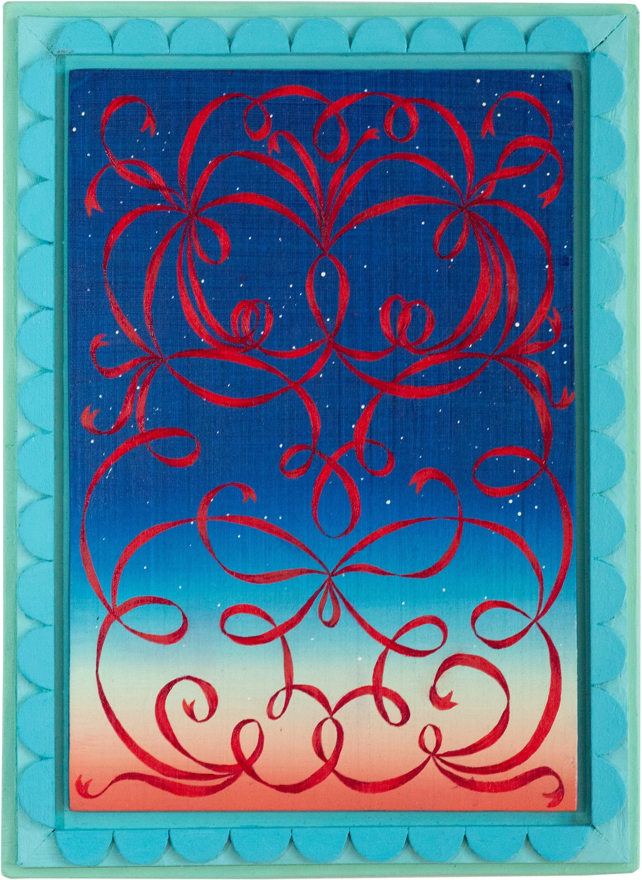  Robin Gammons  
Mrs.True Love, 2025 
acrylic on panel 9 x 12 in. 
22 x 30 cm