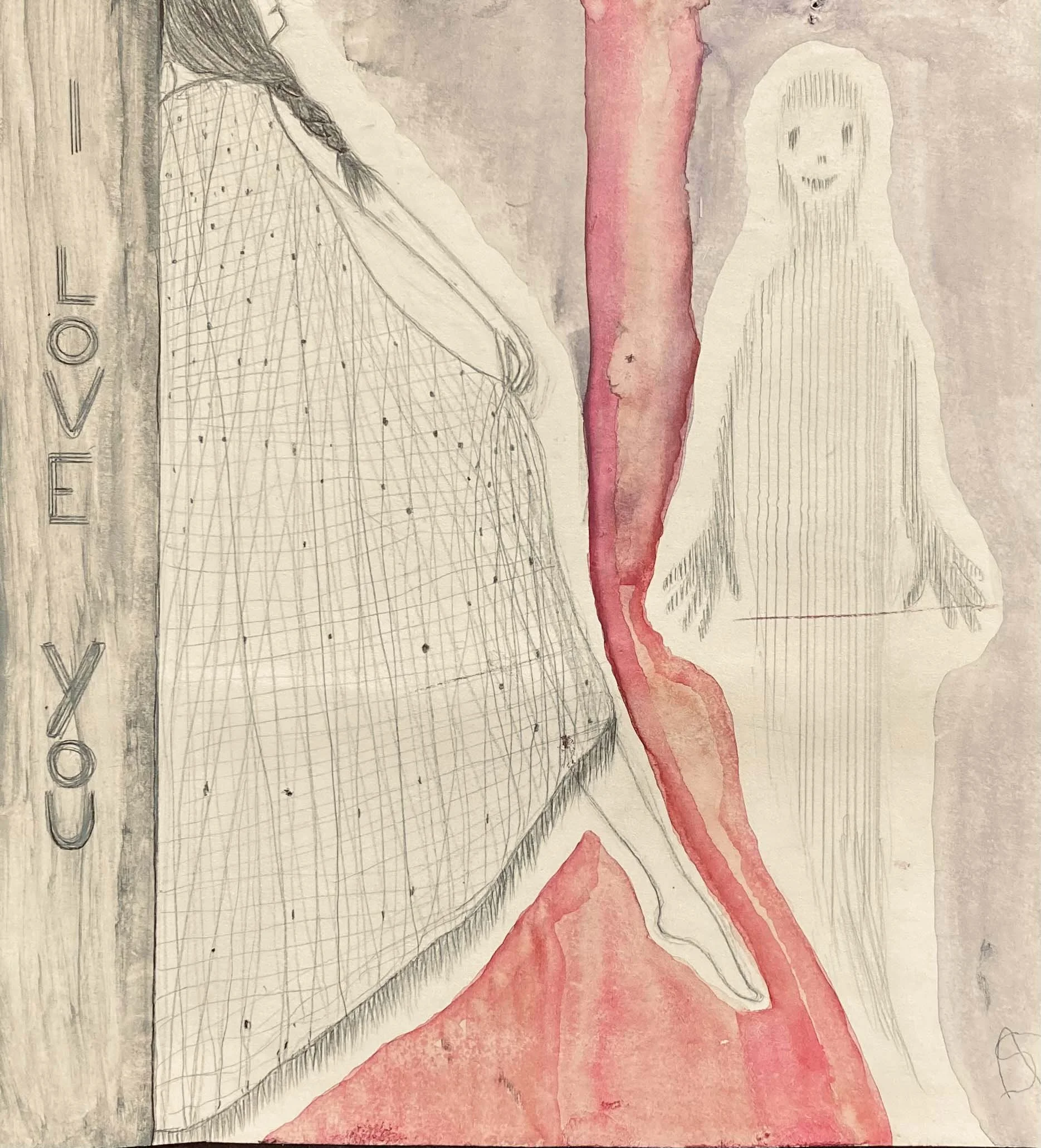  Aurélie Salavert  
First step (Premier pas), ND 
pencil and gouache on paper 
6¾ x 7½ in. 
17 x 19 cm