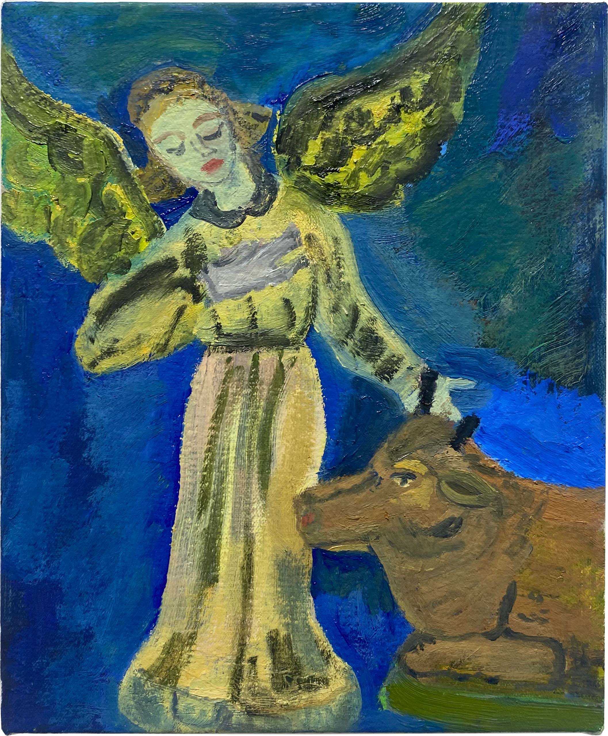 Jennifer Sullivan
Angel and Cow, 2025
oil on canvas
11 x 9 in.
27 x 22 cm