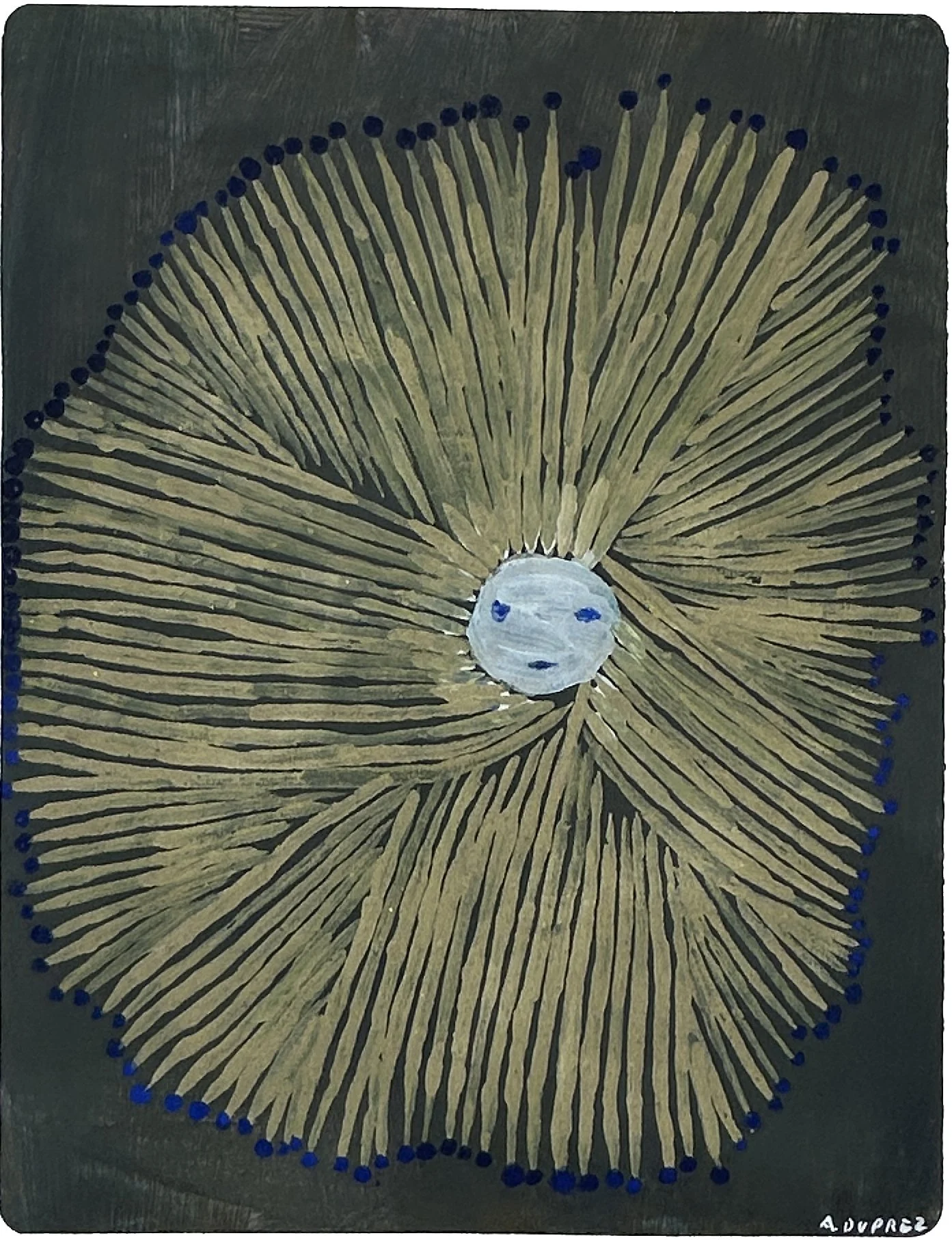  Alexandra Duprez  
Untitled, 2026 
oil on found paper 
15⅜ x 11½ in. 
39 x 29 cm