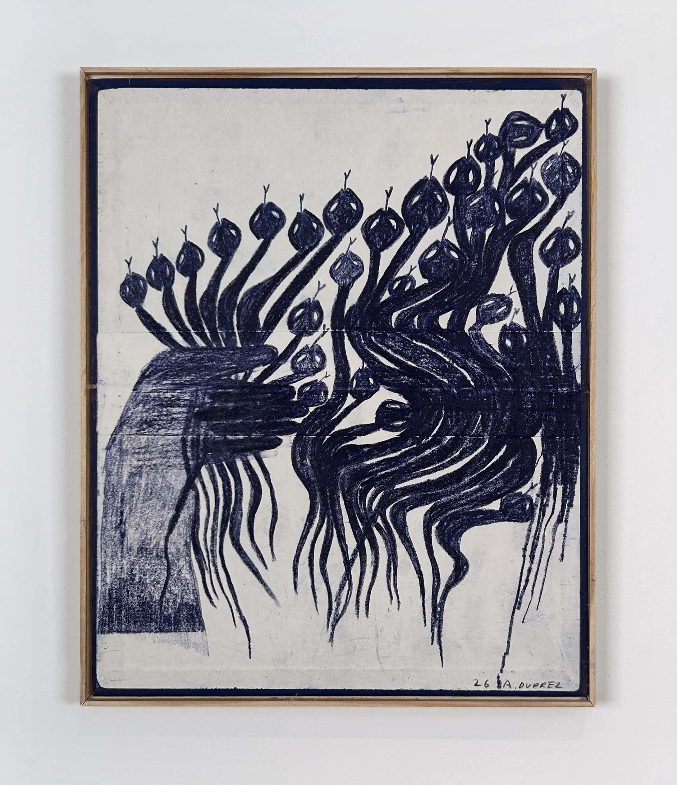  Alexandra Duprez  
Untitled, 2026 
colored pencil on found book cover 
10⅛ x 8⅛ in. 
25 x 20 cm