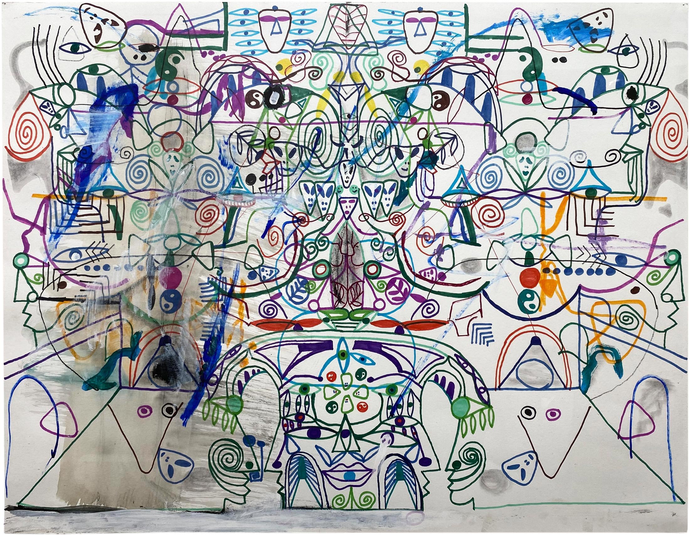 Joe Roberts
Untitled, 2021
Marker on paper in whitewash frame with UV plexi
19¼ x 25½ in.
48 x 64 cm
Courtesy of Club Rhubarb, New York