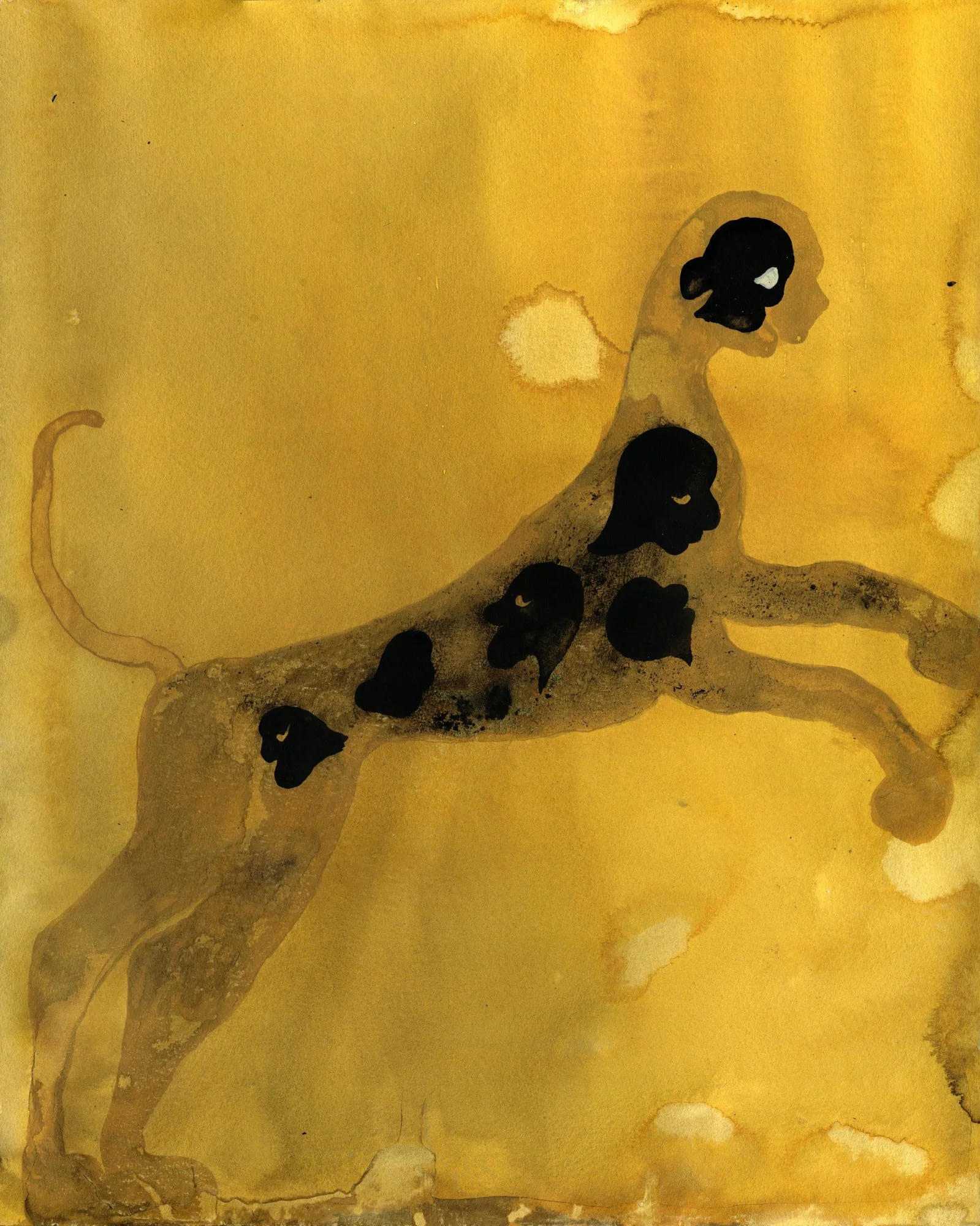  Gosia Machon  
Shared body, 2022 
ink and charcoal on paper 
19¾ x 15¾ in. 
50 x 40 cm