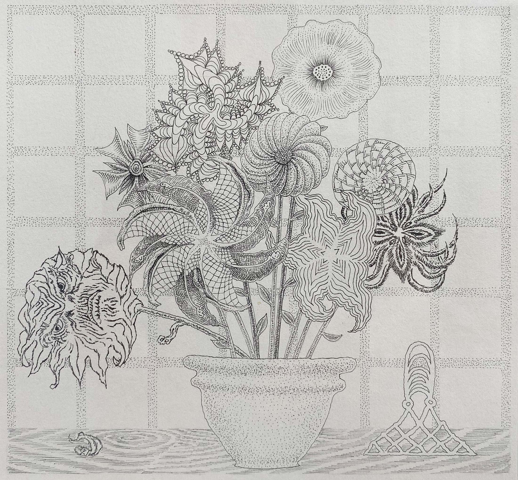 Casey Jex Smith
Droop, 2022
pen on paper
7½ x 7½ in.
19 x 19 cm
Courtesy of My Pet Ram, NY