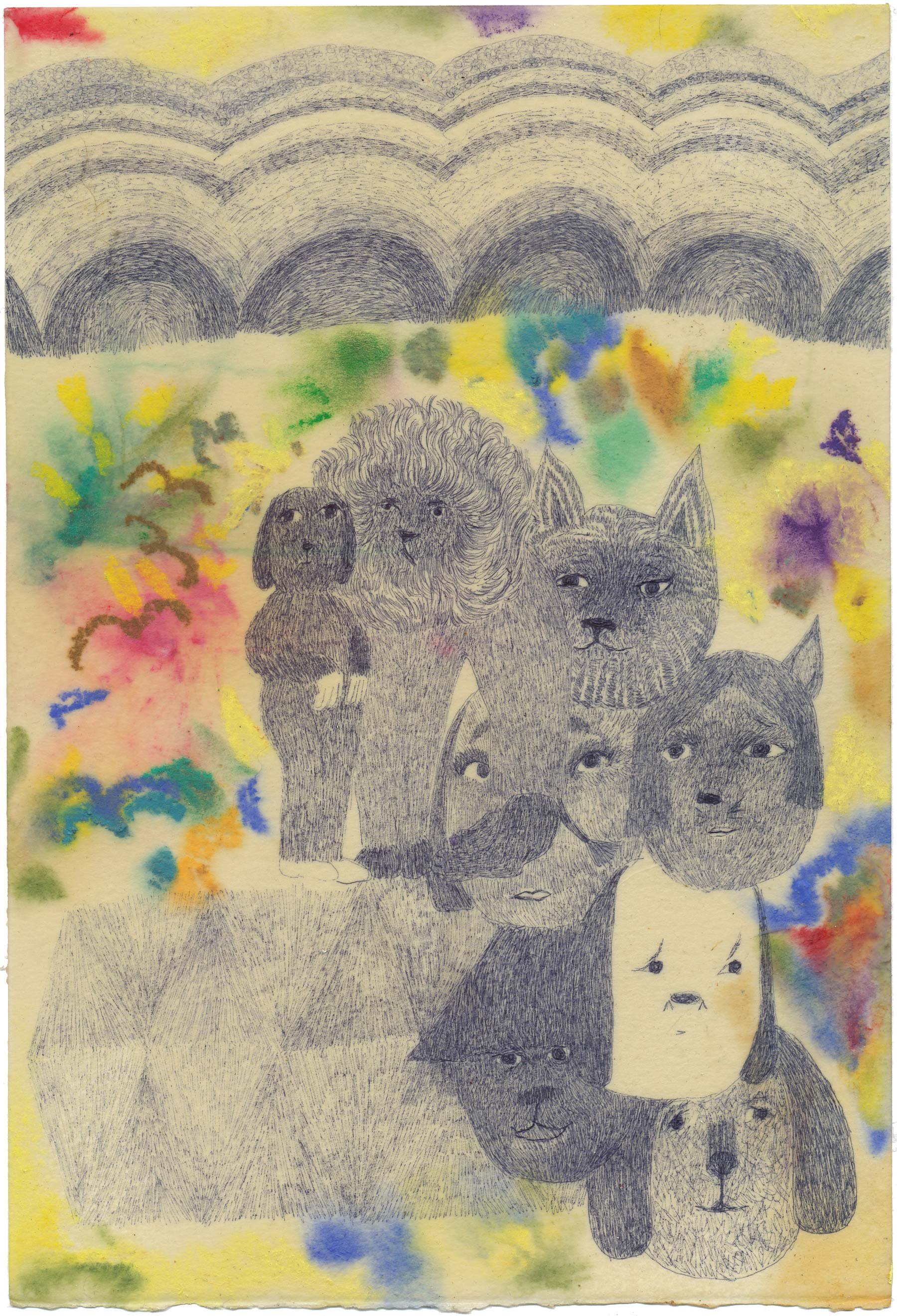 Penny Davenport
The Garden Will Bow, 2019
ink, wax, oil pastel on paper
11 x 7½ in.
28 x 19 cm
Collection of mepaintsme