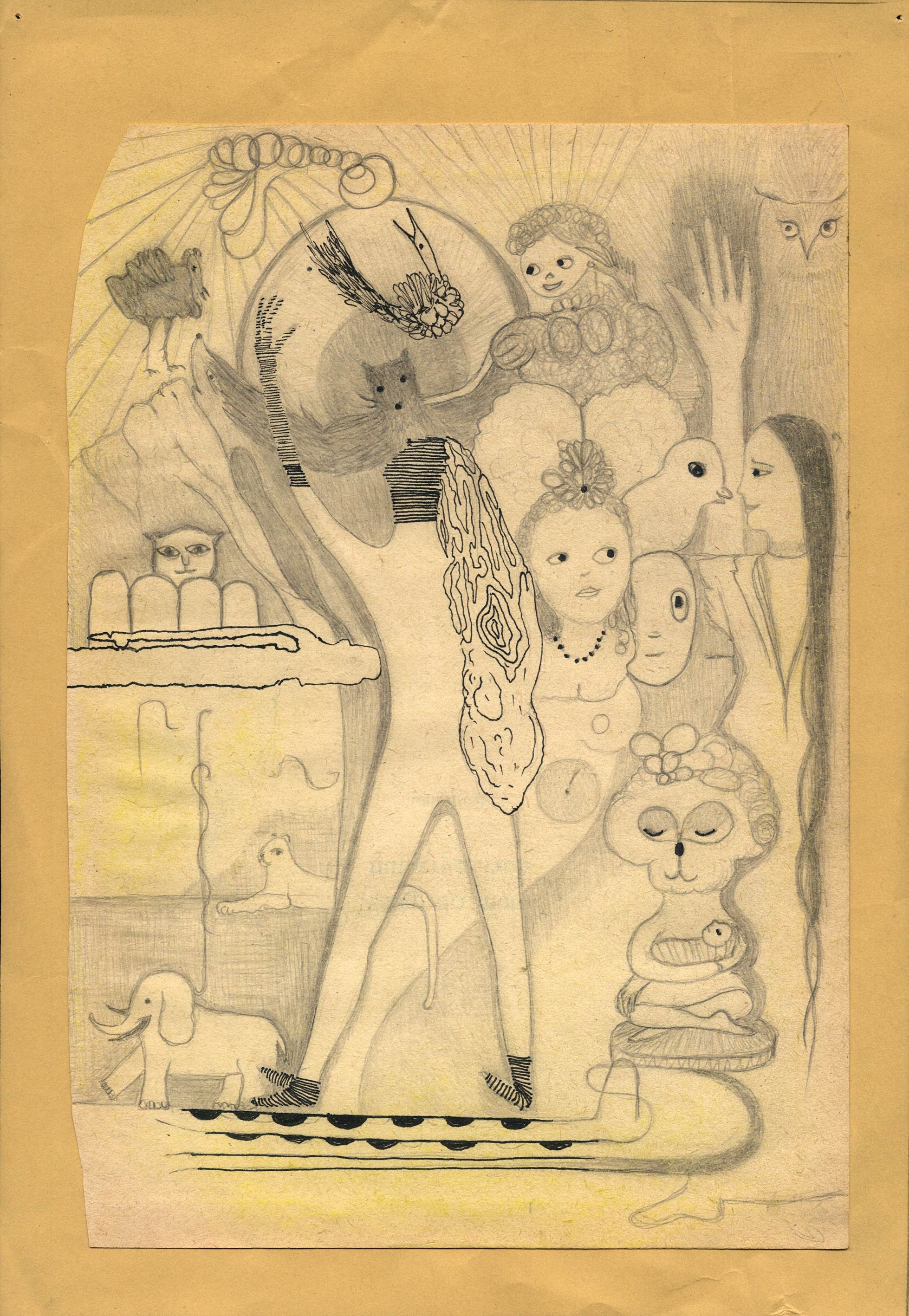 Aurélie Salavert
I only dreamed (Je n’ai fait que rêver), ND
pencil and ink on paper
9½ x 6¾ in.
24 x 17 cm