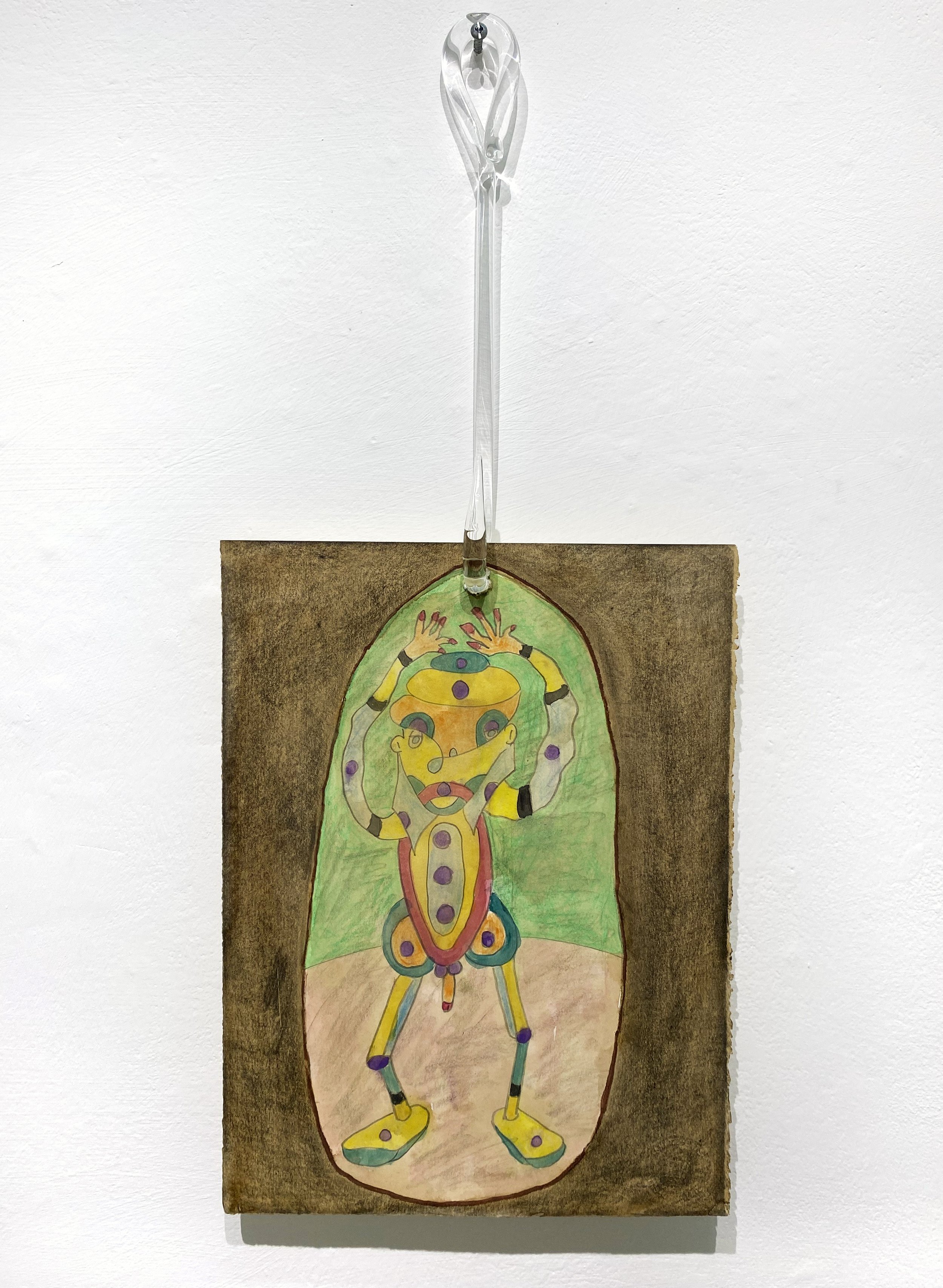 Robin Winters
Hands Up! Don't Shoot!, 2023
water color on paper, glass hook
15 x 11 in. | 38 x 27 cm (watercolor)
26 x 11 in. | 66 x 27 cm (with glass hook)