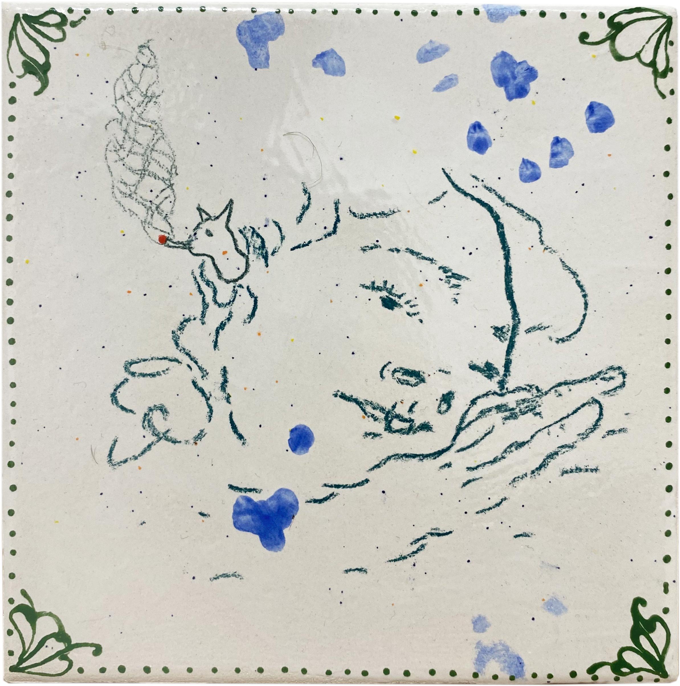 Dasha Shishkin
Untitled (5), 2025
glazed ceramic tile
6 x 6 in.
15 x 15 cm