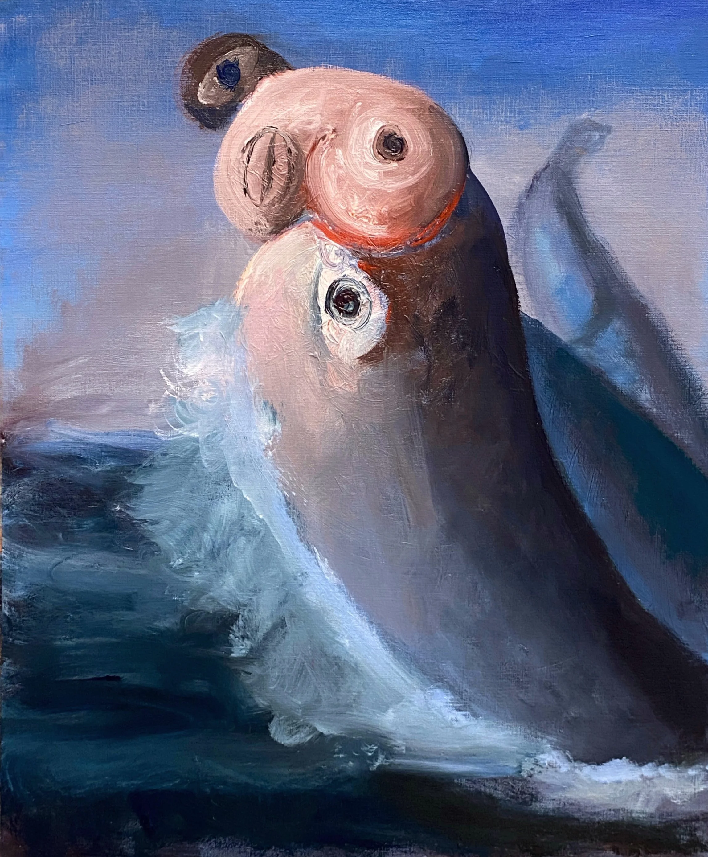 Untitled, 2025  
oil on paper  
15 x 18 1/8 inches  
38 x 46 cm