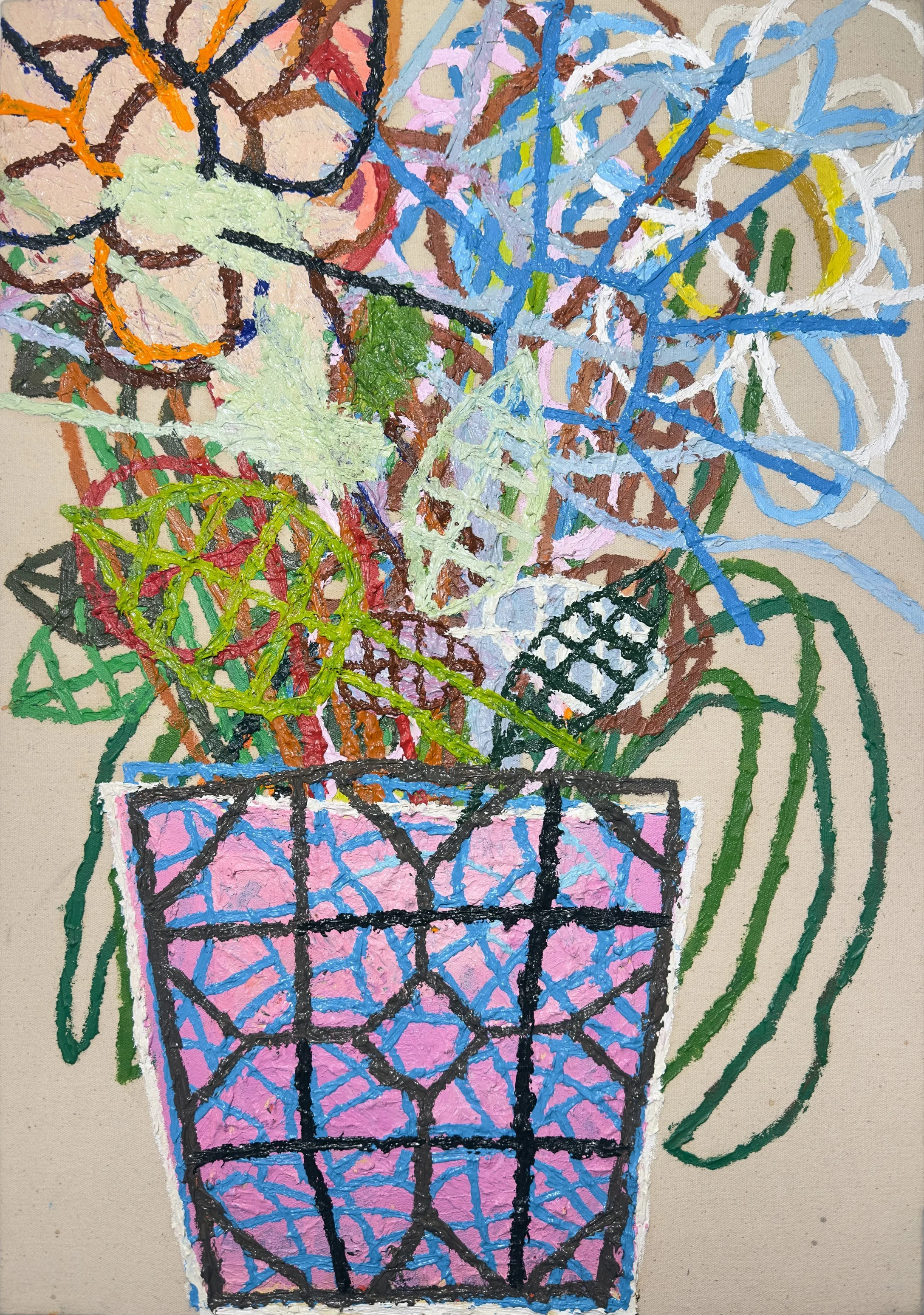  Michael Swaney  
Flower Pusher, 2025 
oil on canvas 
21⅝ x 15 in. 
55 x 38 cm